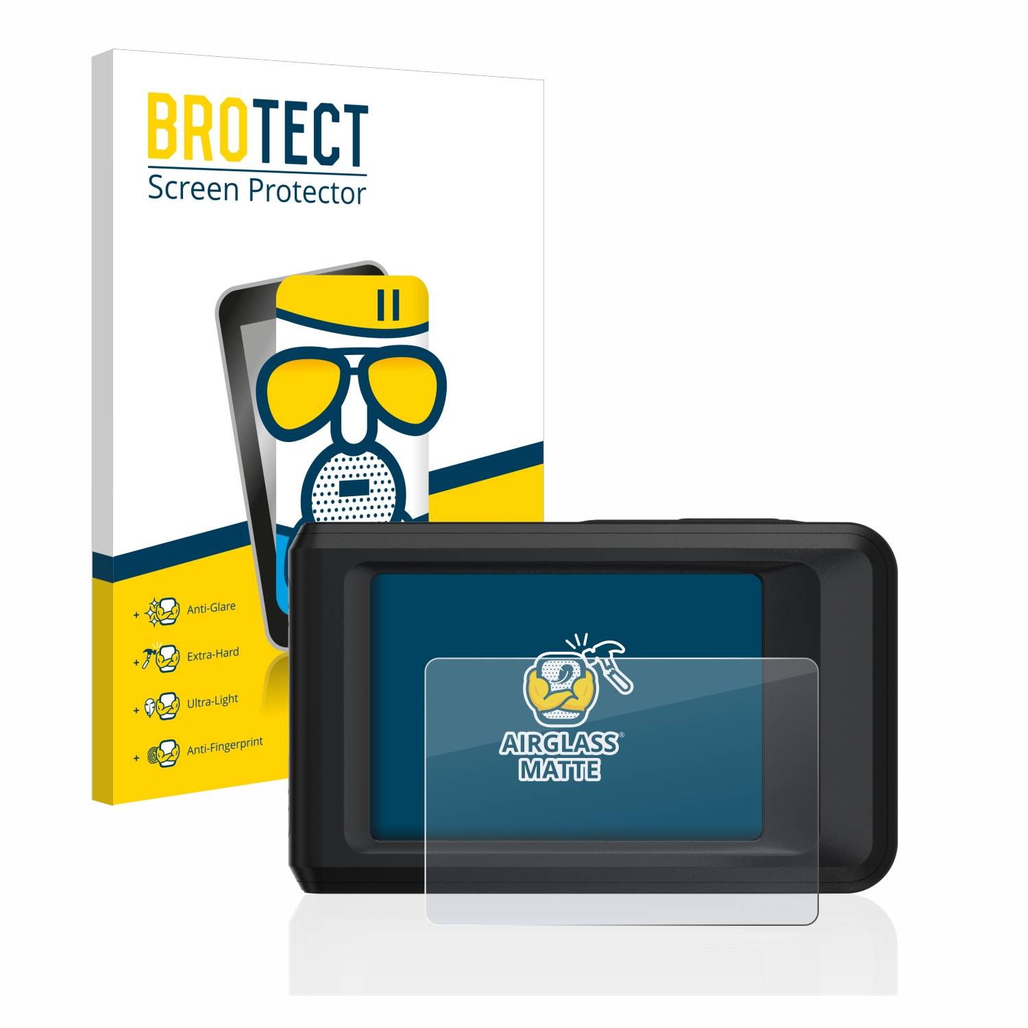 BROTECT AirGlass Flexible Schutz Glas Folie für Hikmicro Pocket 2 Matt Entspiegelt