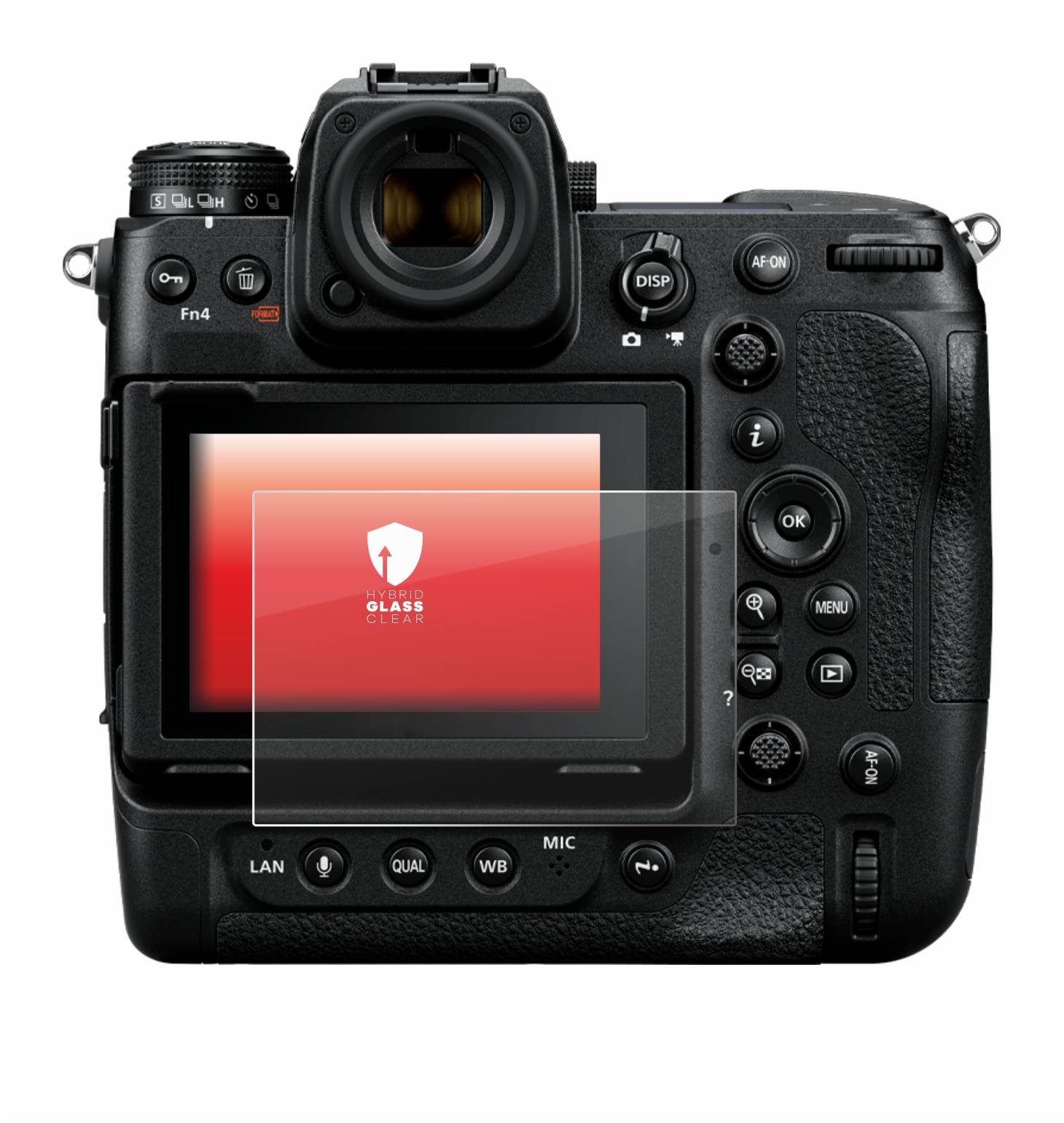upscreen Flexible Schutz Glas Folie für Nikon Z 9 Schutzglas 9H Hybridglas Klar