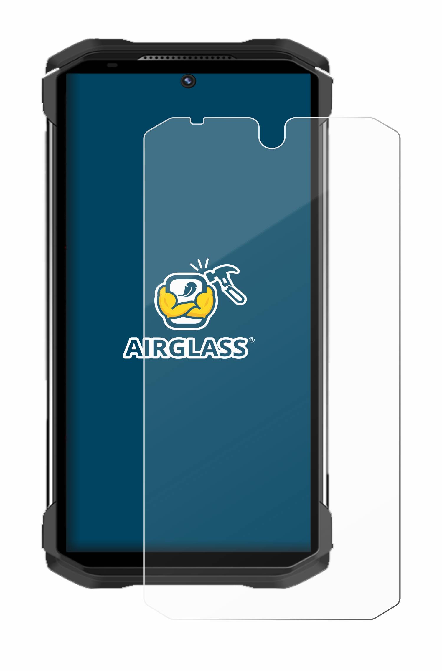 BROTECT AirGlass Flexible Schutz Glas Folie für Doogee S98 Klar Transparent