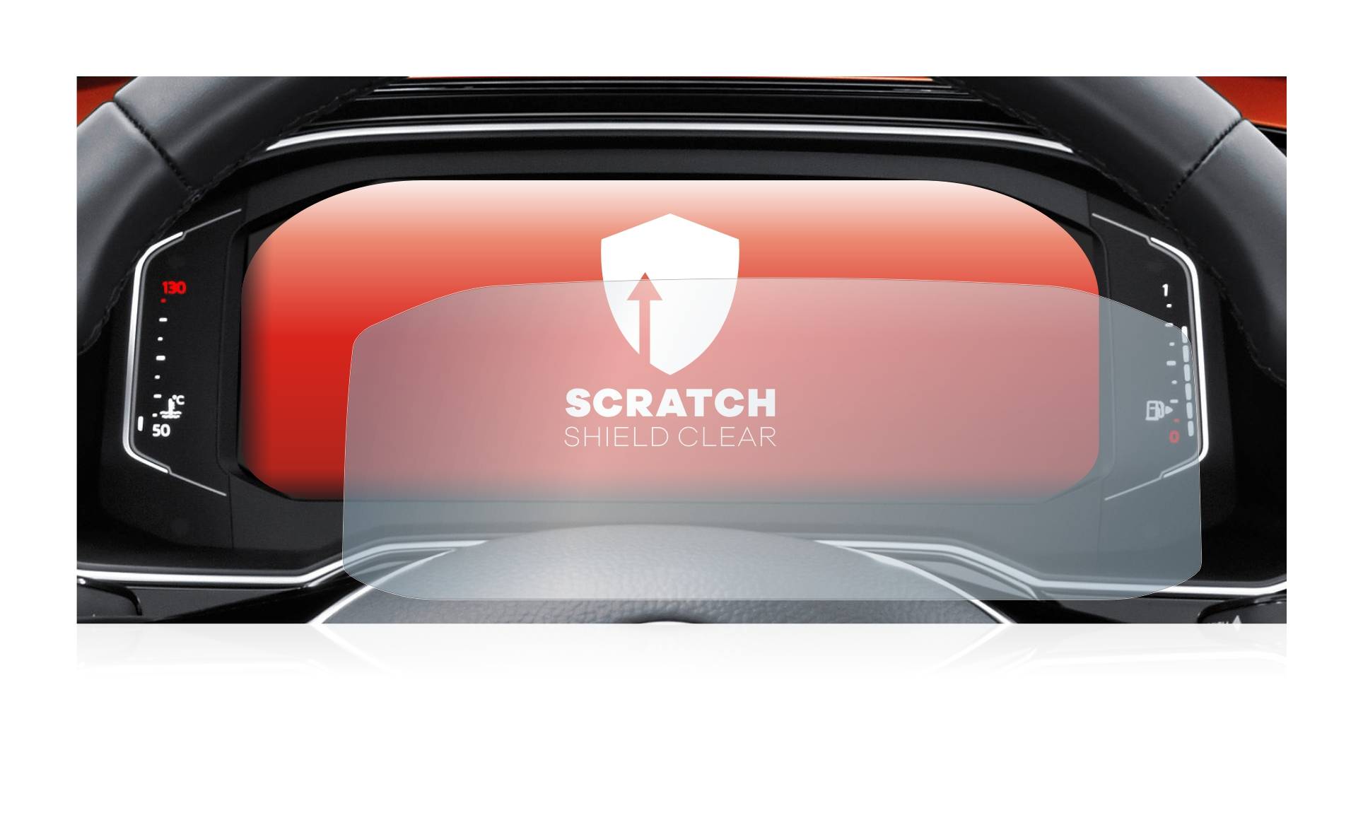 upscreen Scratch Shield Schutzfolie für Volkswagen Tiguan 2021 Digital Cockpit Pro