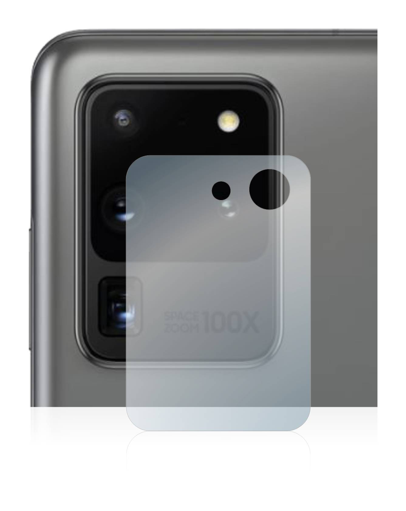 upscreen Hybrid Glas Schutz-Folie für Samsung Galaxy S20 Ultra (NUR Kameraschutz)