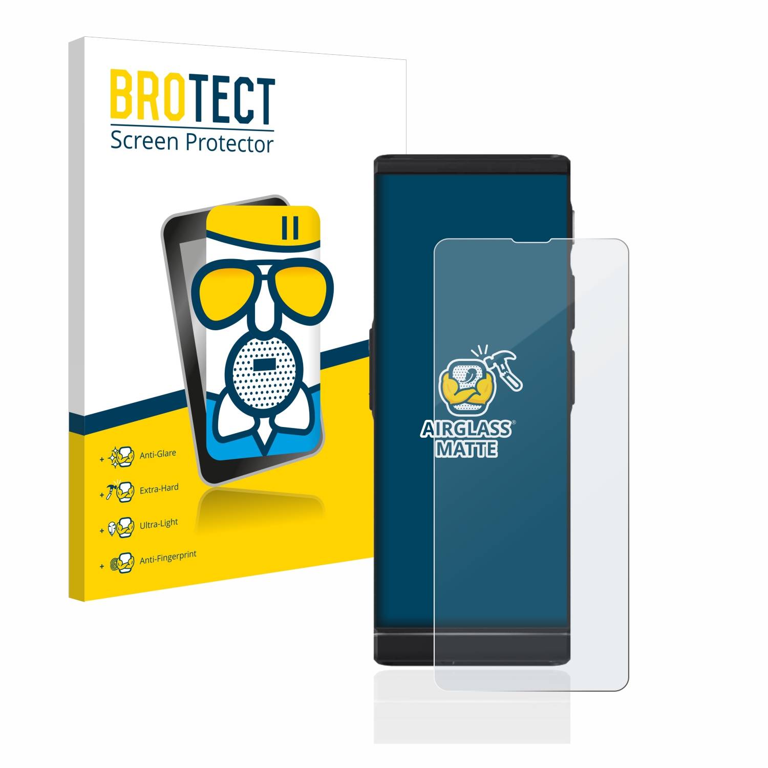 BROTECT AirGlass Flexible Schutz Glas Folie für Vasco Translator V4 Matt Entspiegelt