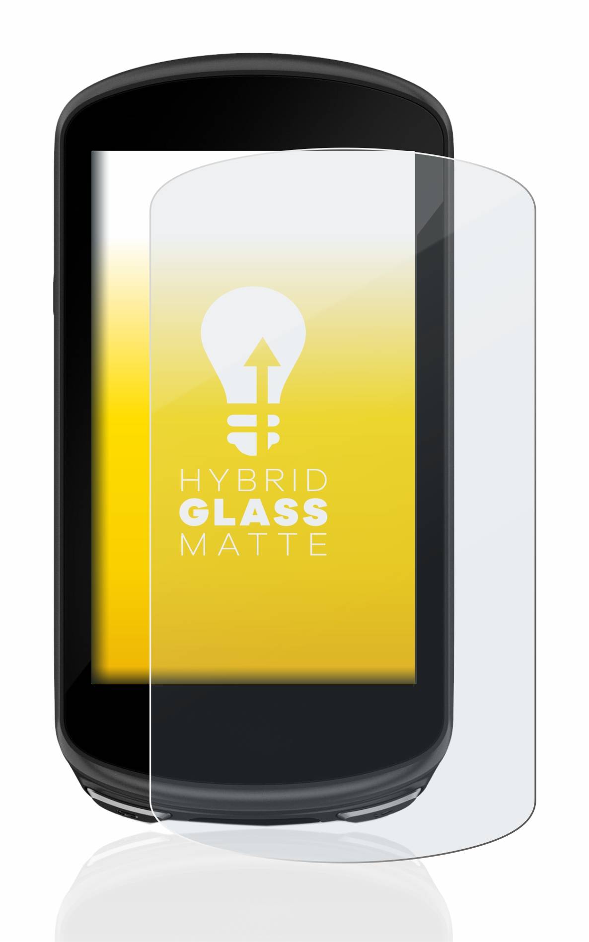 upscreen Flexible Schutz Glas Folie für Garmin Edge 1030 Plus Schutzglas 9H Hybridglas Matt Entspiegelt