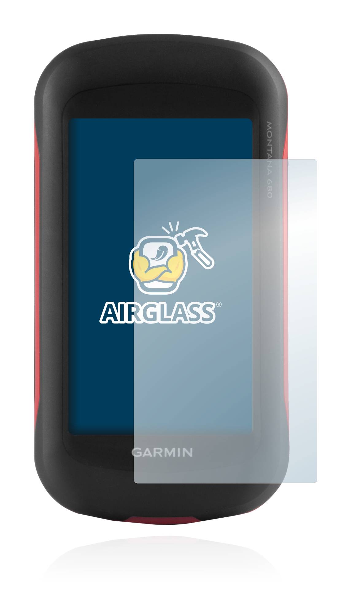 BROTECT AirGlass Flexible Schutz Glas Folie für Garmin Montana 680 Klar Transparent