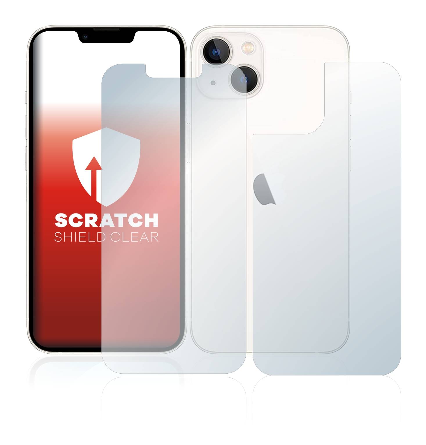upscreen Scratch Shield Schutzfolie für Apple iPhone 13 (Display+Rückseite)