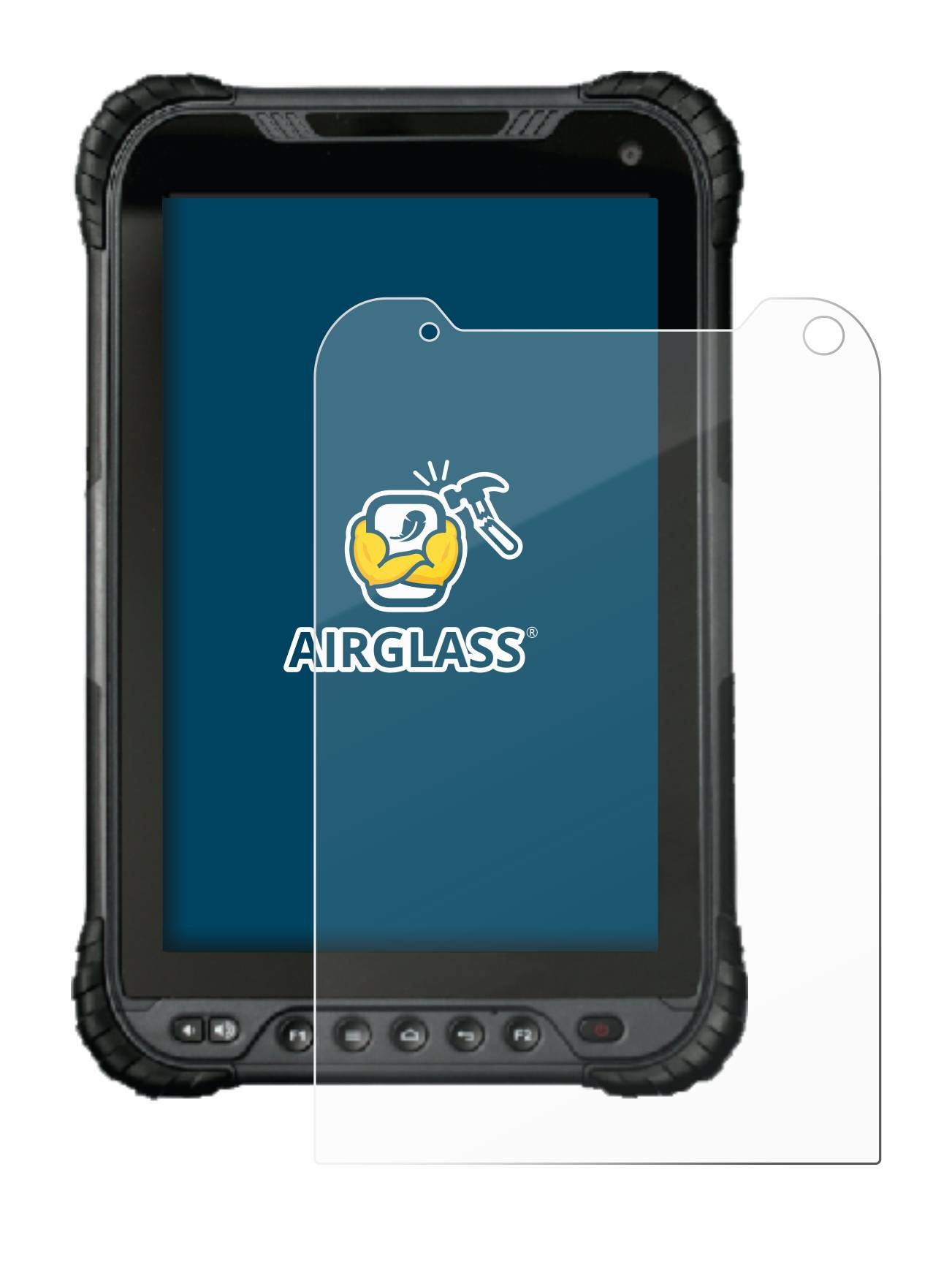 BROTECT AirGlass Flexible Schutz Glas Folie für UniStrong UT30 8" Klar Transparent