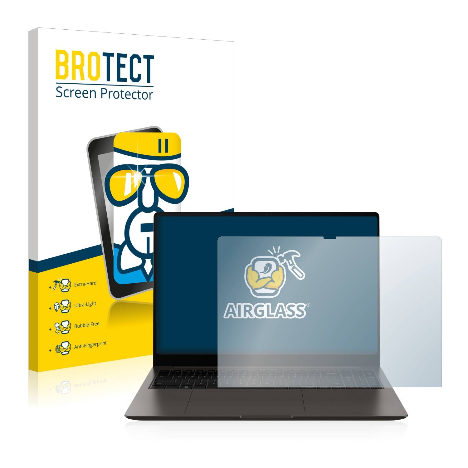 BROTECT AirGlass Glas Schutz-Folie für Samsung Galaxy Book3 Ultra 16 - Schutzglas