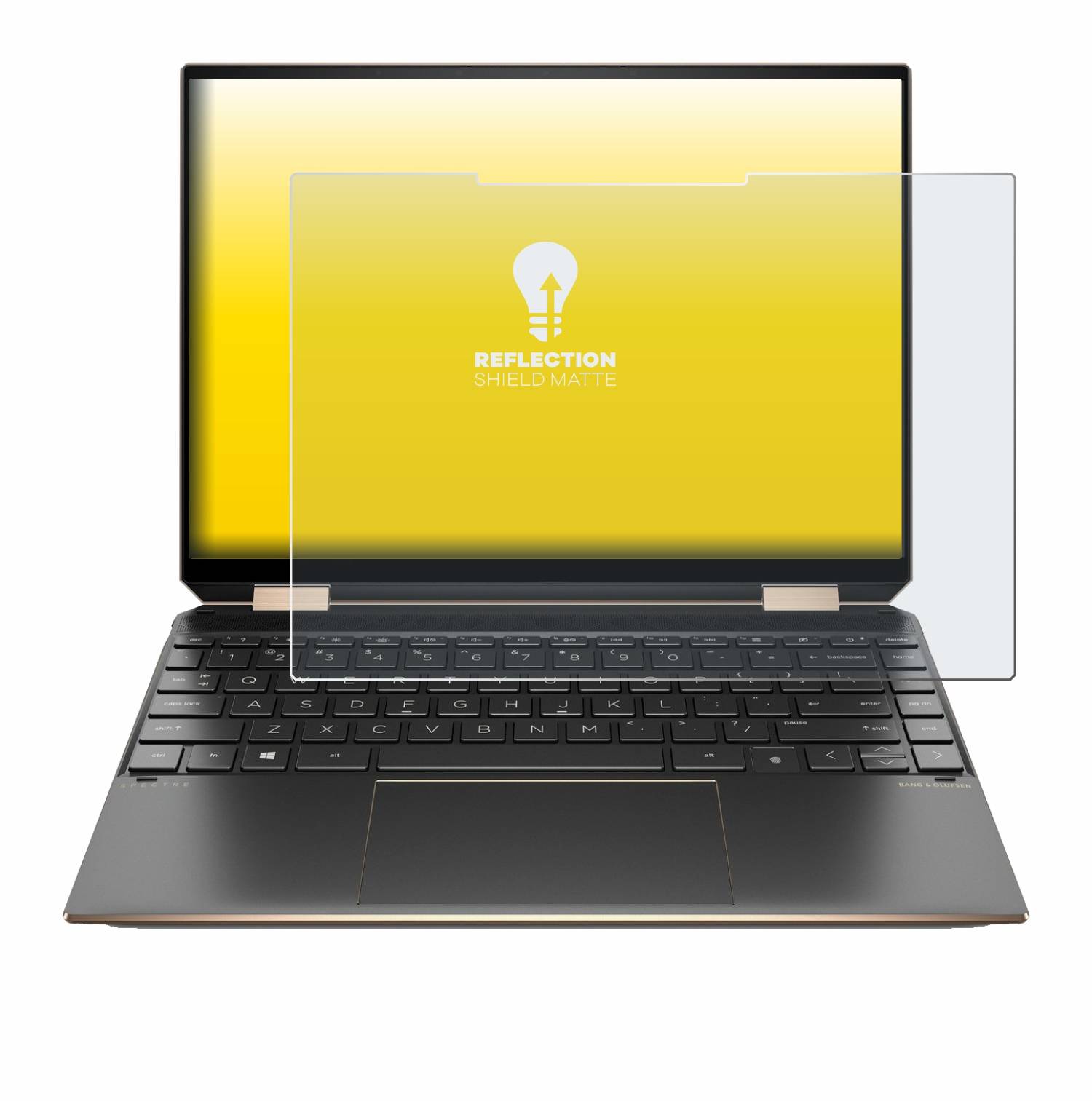 upscreen Reflection Shield Matt Schutzfolie für HP Spectre x360 (14-eX) 2021