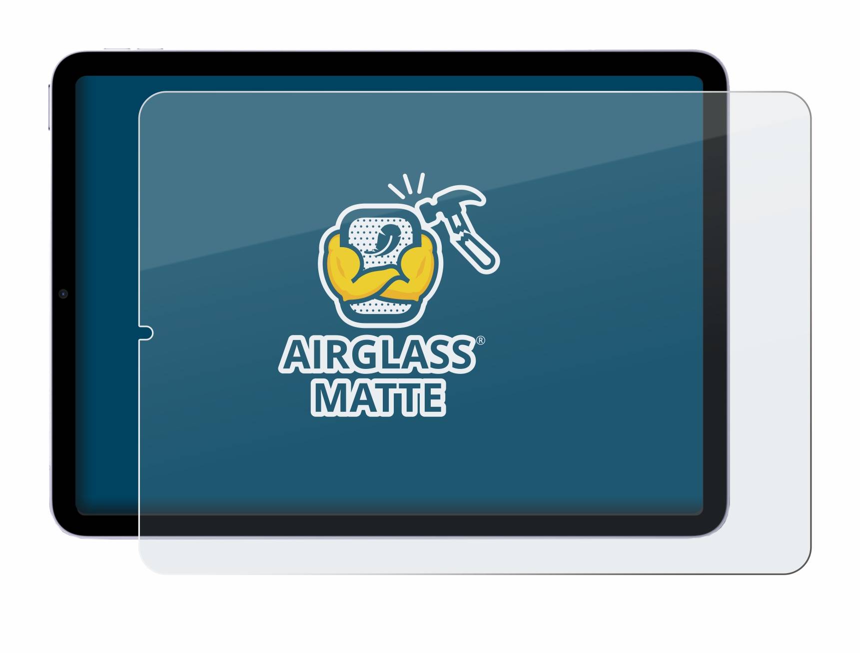 BROTECT AirGlass Matt Glas Panzer Folie für Apple iPad Air 5 WiFi 2022 (5. Gen.)