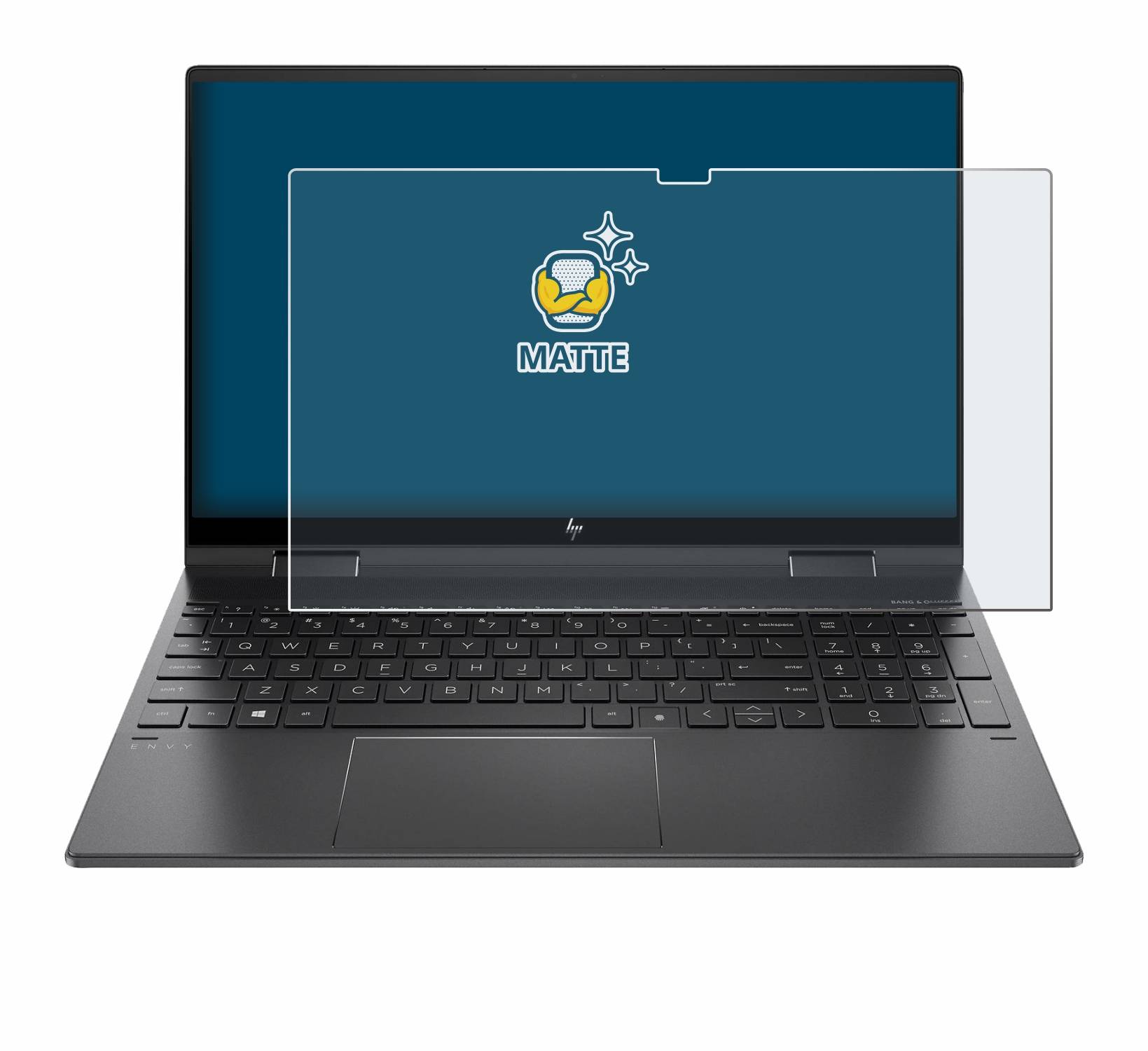 BROTECT Schutzfolie für HP Envy x360 (15-eX) (358 mm x 230 mm) Folie Matt Entspiegelt