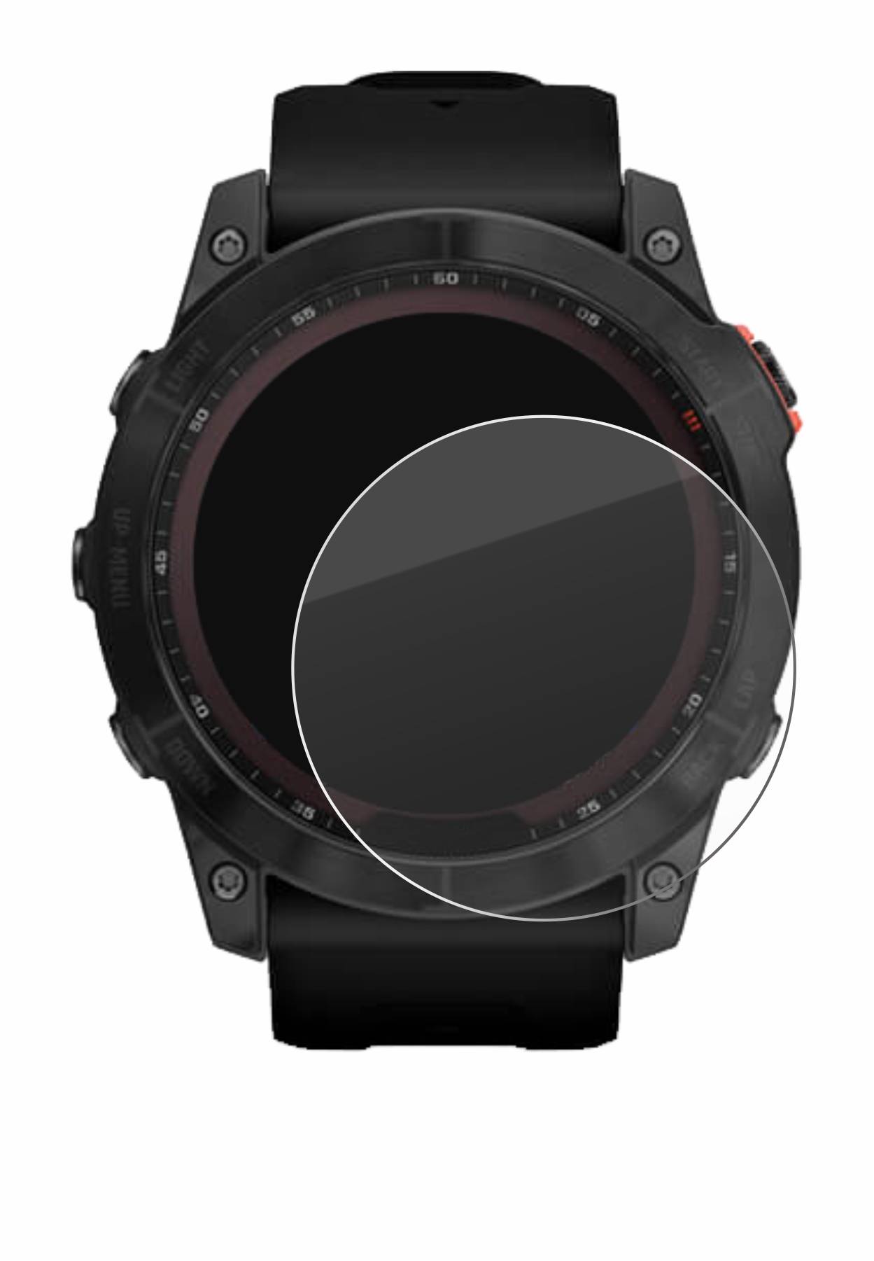 BROTECT AirGlass Glas Schutz-Folie für Garmin Fenix 7X (51 mm) - Schutzglas