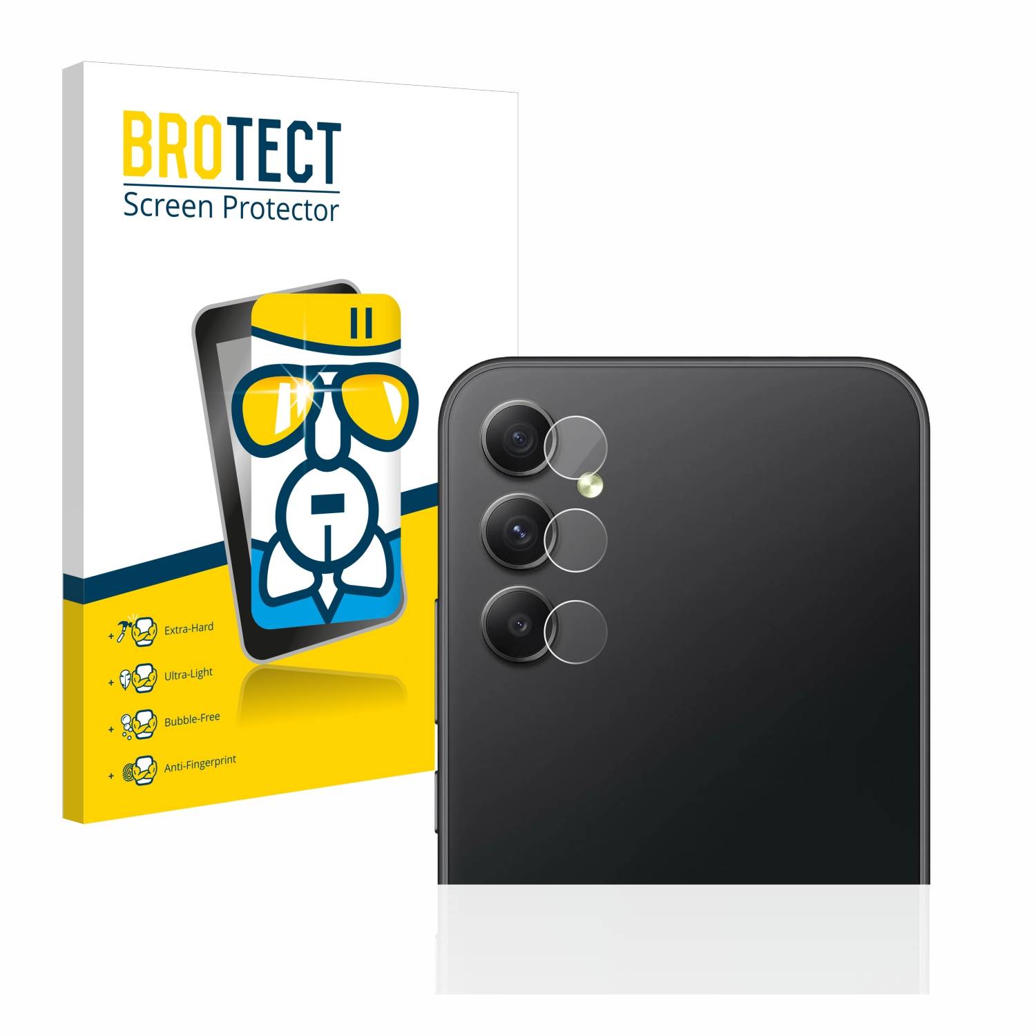 BROTECT AirGlass Glas Schutz-Folie für Samsung Galaxy A34 5G (NUR Kameraschutz) - Schutzglas