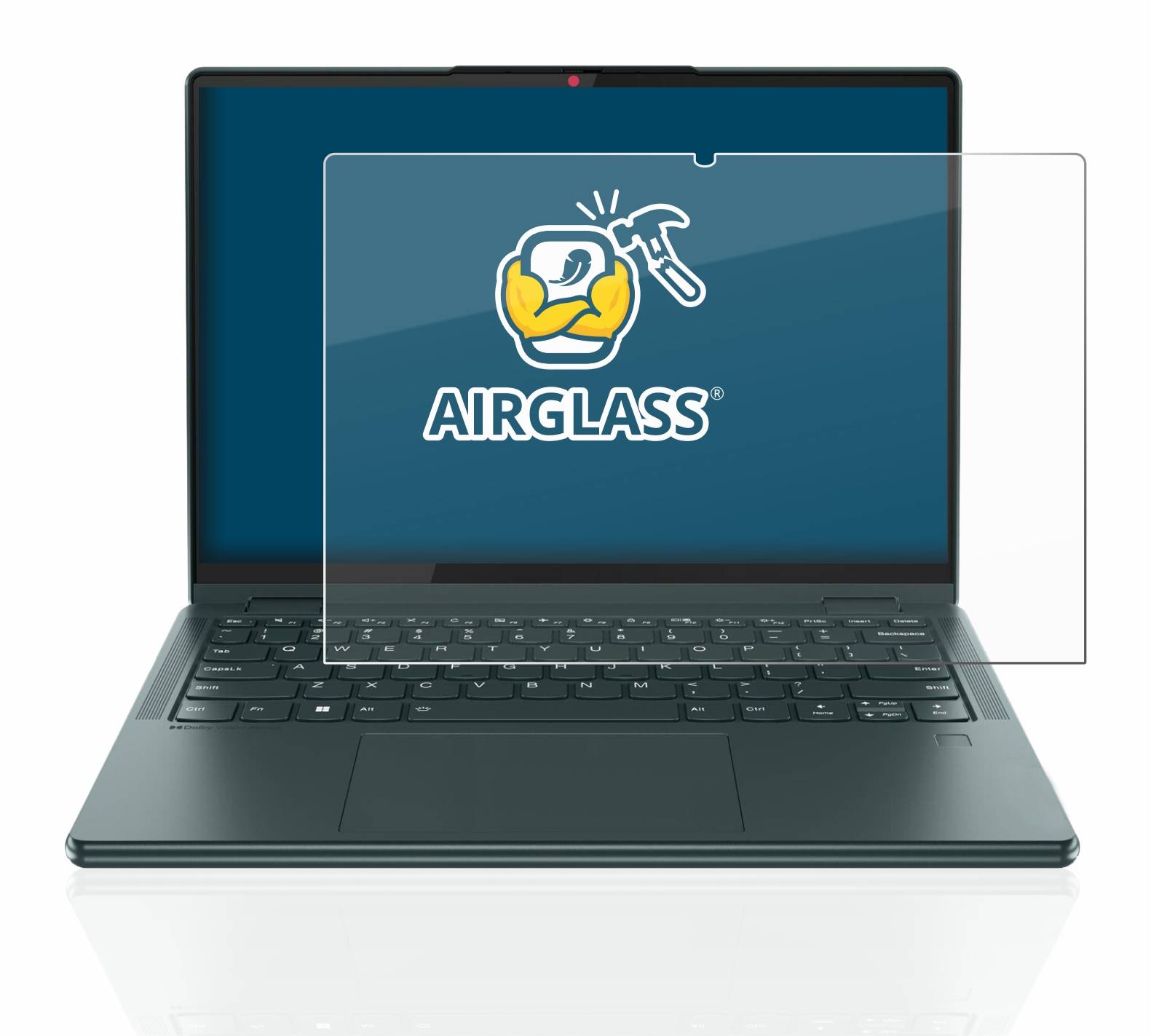 BROTECT AirGlass Glas Schutz-Folie für Lenovo Yoga 6 13.3 (8. Gen.) - Schutzglas