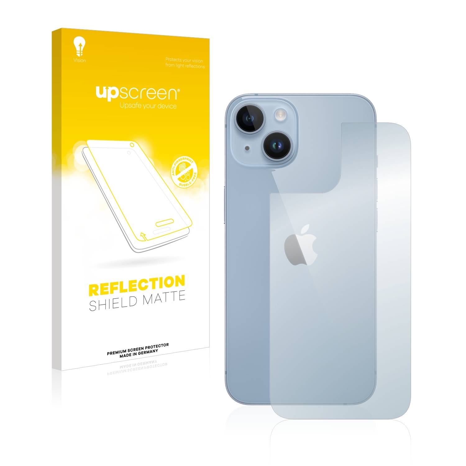 upscreen Reflection Shield Matt Schutzfolie für Apple iPhone 14 (Rückseite)