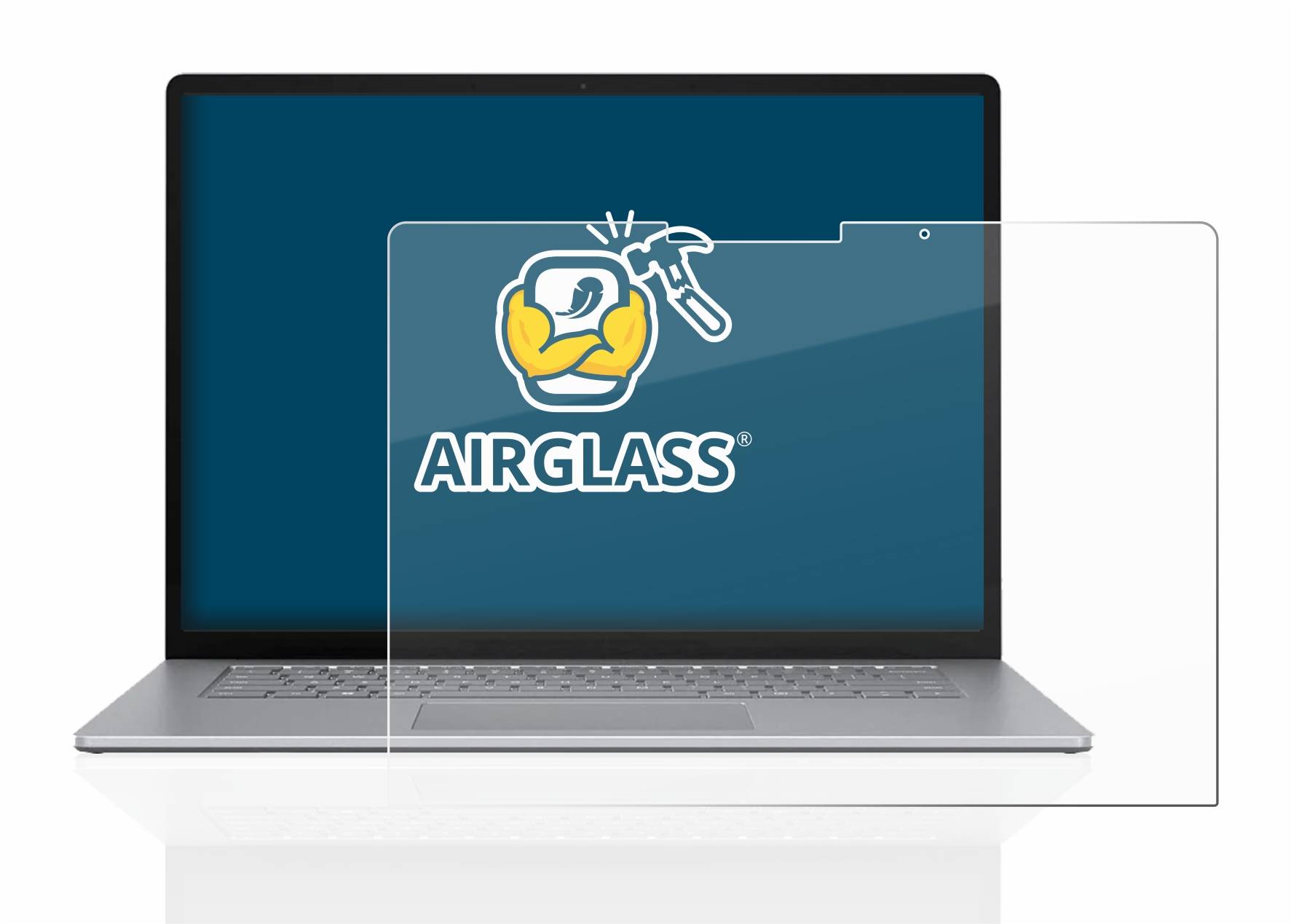 BROTECT AirGlass Flexible Schutz Glas Folie für Microsoft Surface Laptop 5 / 6 13.5" Klar Transparent