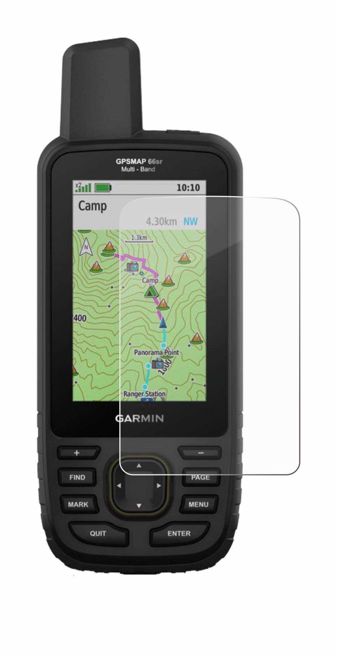 BROTECT AirGlass Glas Panzer-Folie für Garmin GPSMAP 66sr - Schutzglas