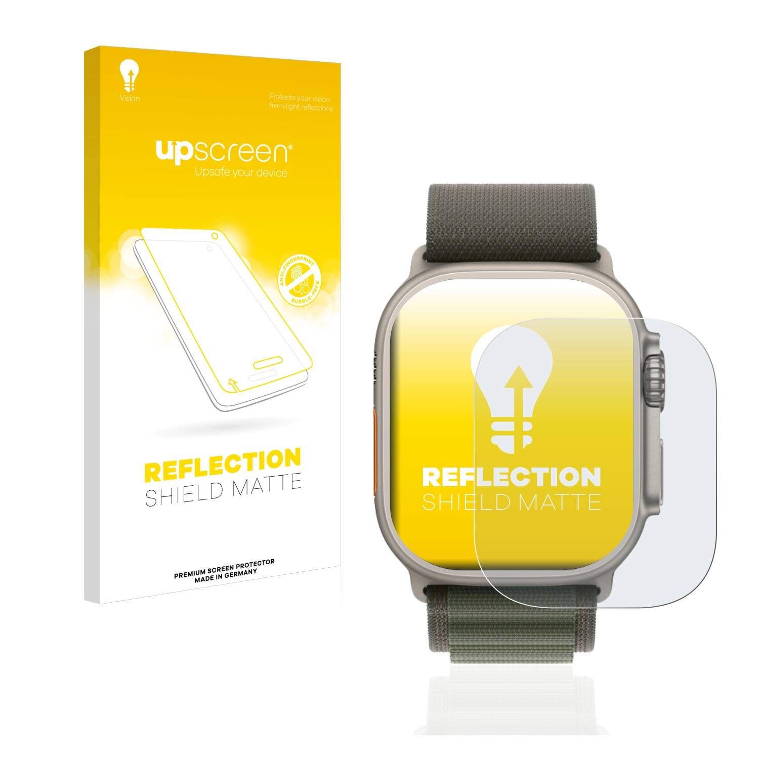 upscreen Reflection Shield Matt Schutzfolie für Apple Watch Ultra (49 mm)