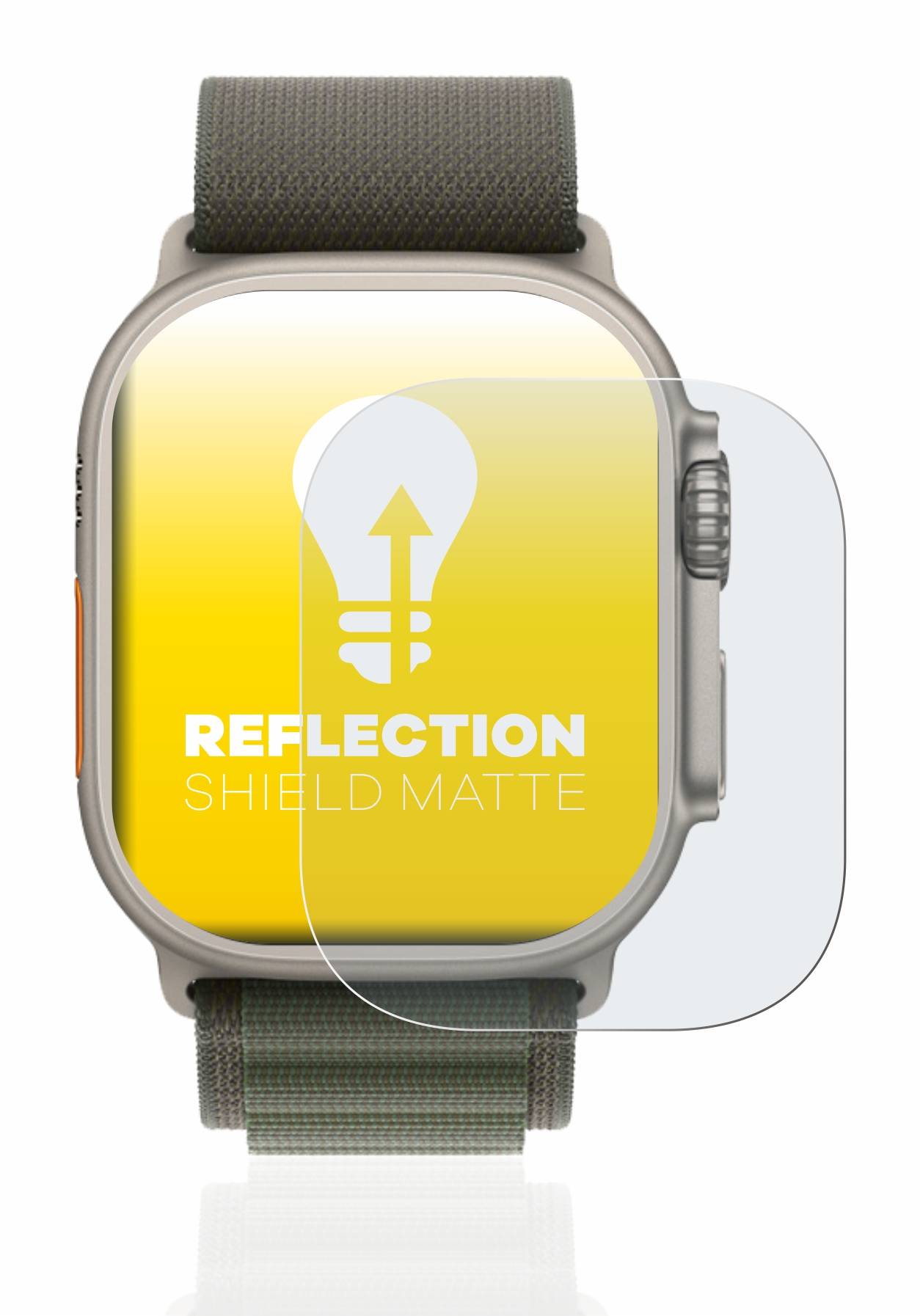 upscreen Reflection Shield Matt Schutzfolie für Apple Watch Ultra (49 mm)