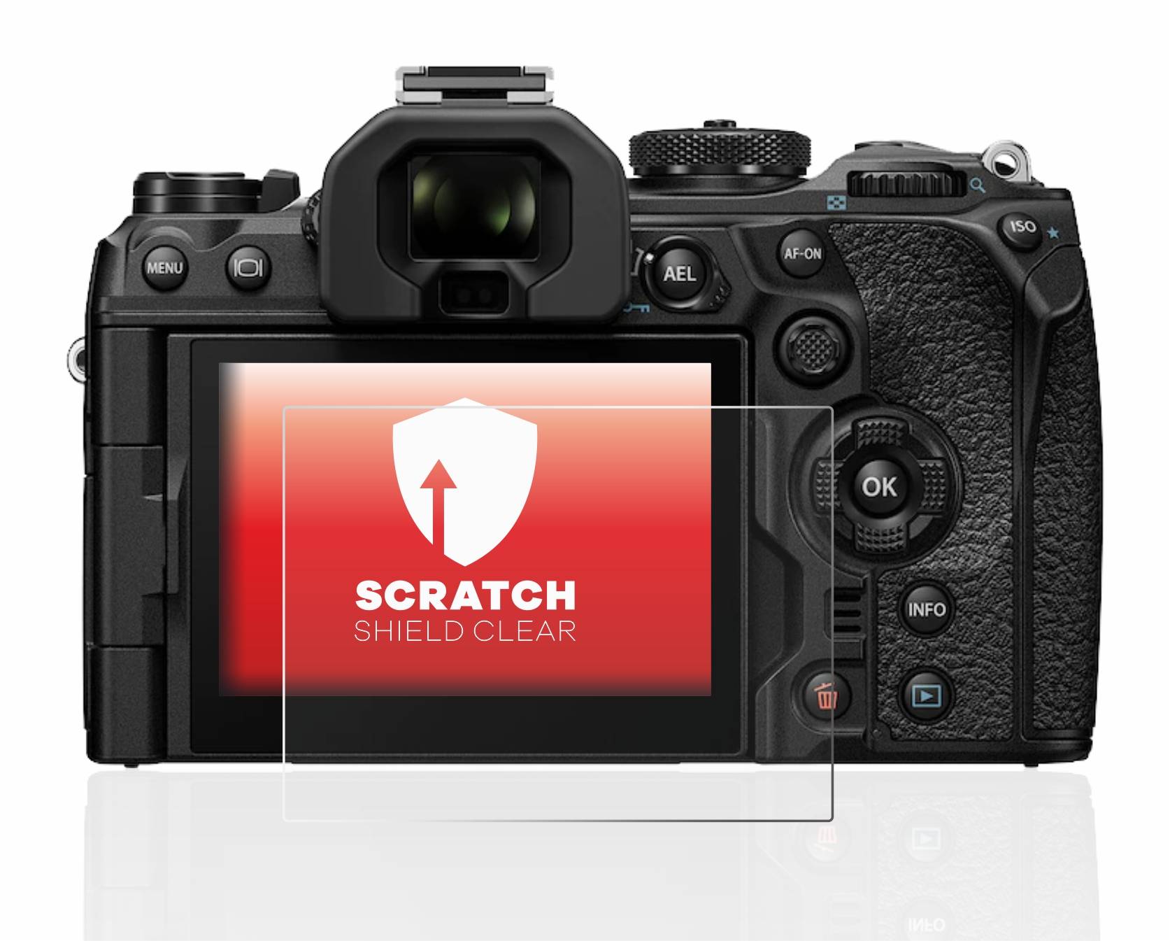 upscreen Schutzfolie für Olympus OM-1 2022 Kratzschutz Anti-Fingerprint Klar
