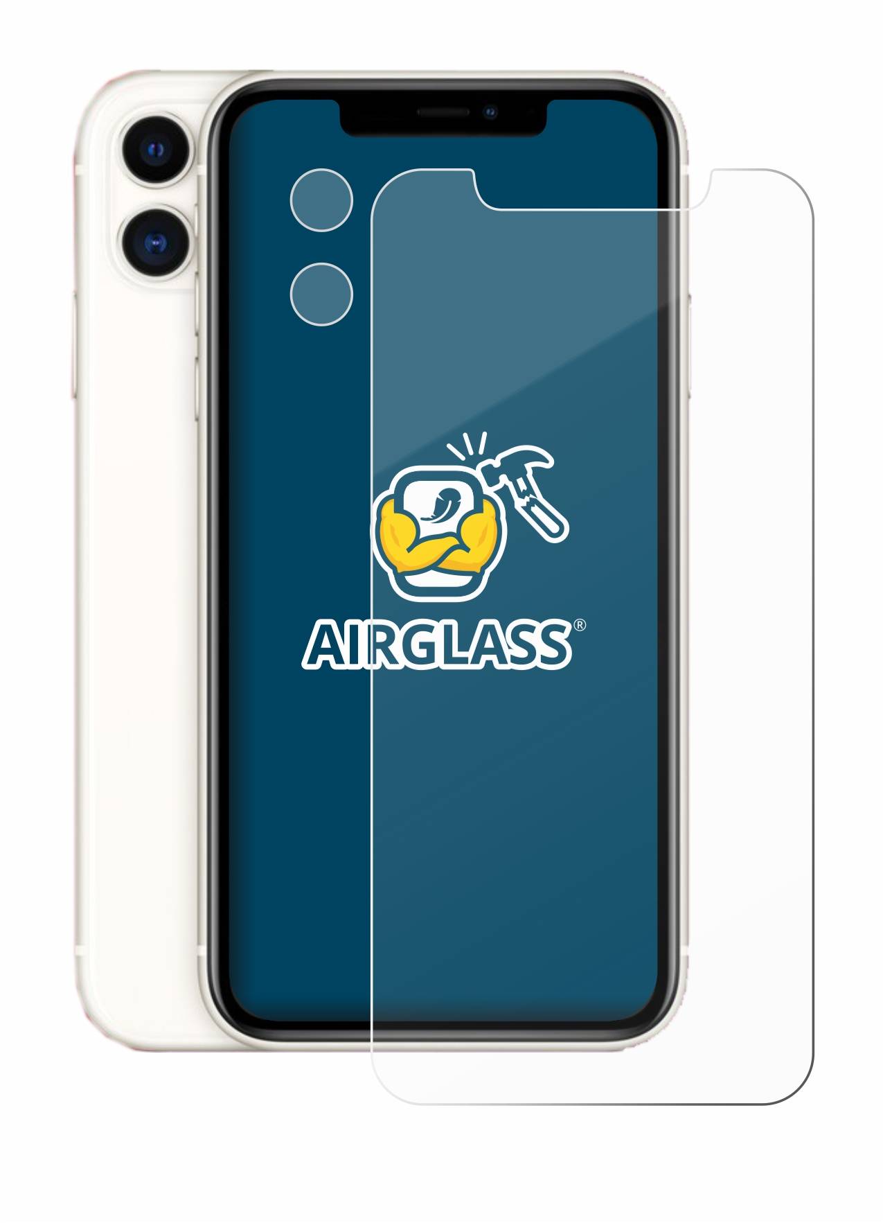 BROTECT AirGlass Glas Schutz-Folie für Apple iPhone 11 (Display+Kamera) - Schutzglas