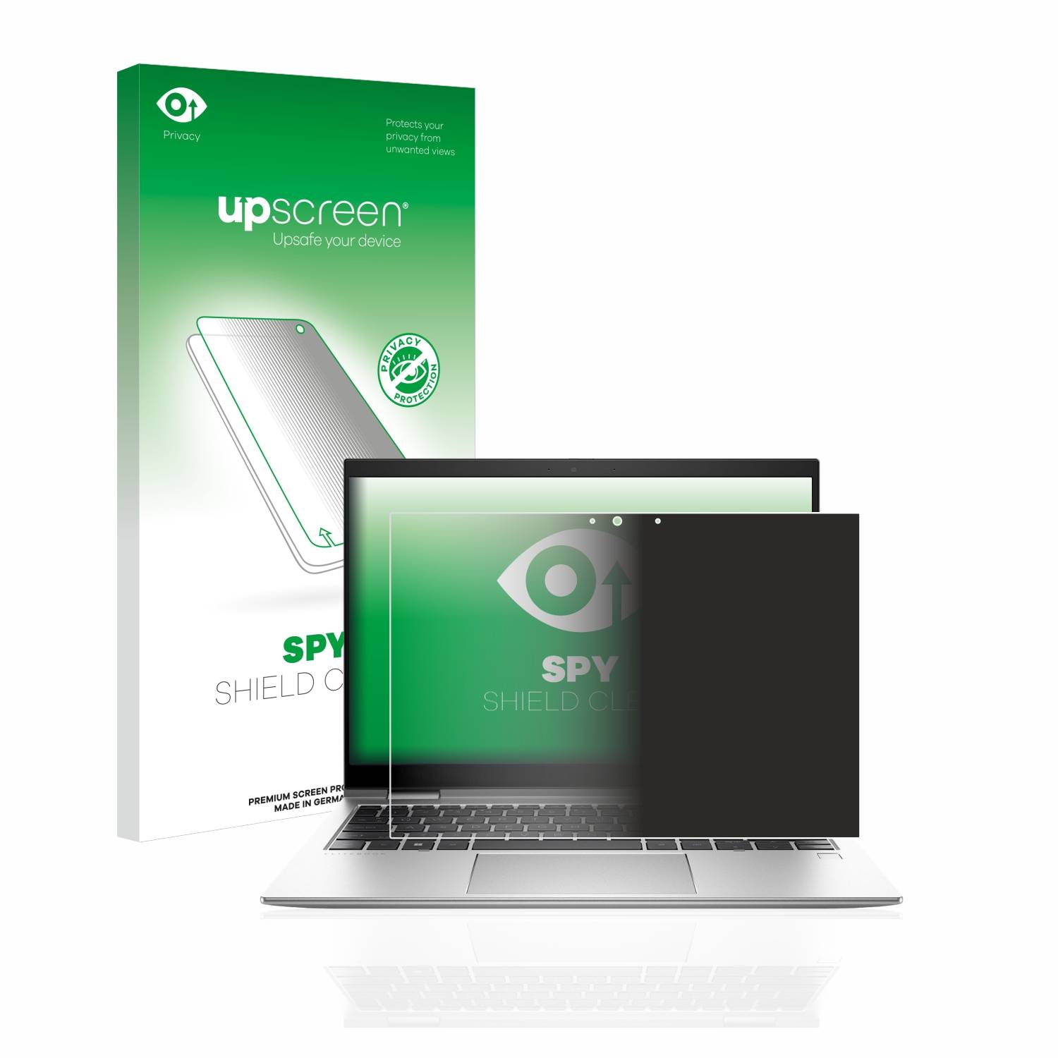 upscreen Blickschutzfolie für HP EliteBook x360 830 G9 Anti-Spy Privacy Blaulichtschutz Sichtschutzfolie
