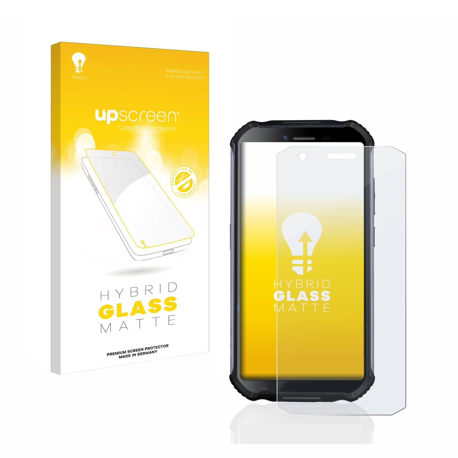 upscreen Hybrid Glas Matt Schutz-Folie für Doogee S41