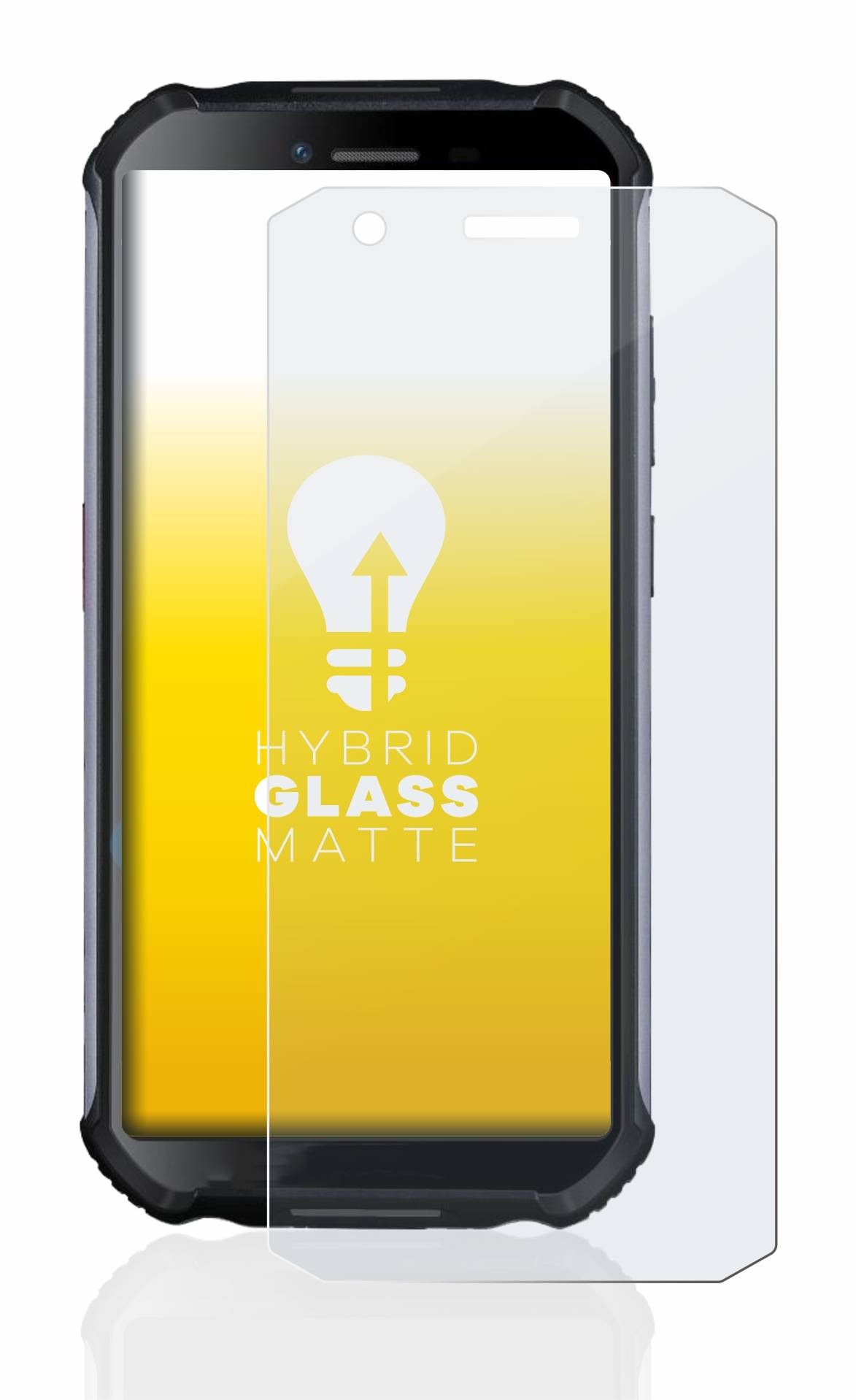 upscreen Hybrid Glas Matt Schutz-Folie für Doogee S41