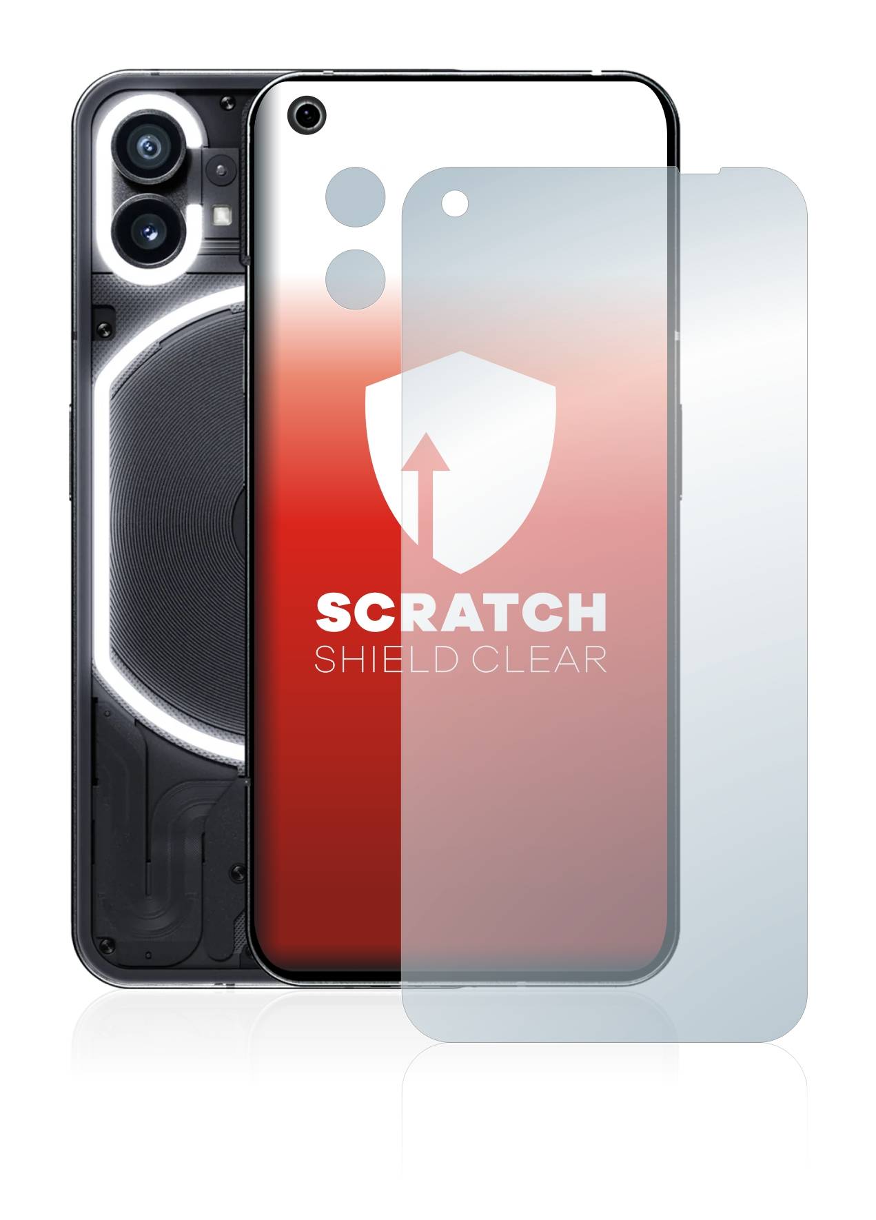 upscreen Schutzfolie für Nothing Phone (1) (Display+Kamera) Kratzschutz Anti-Fingerprint Klar