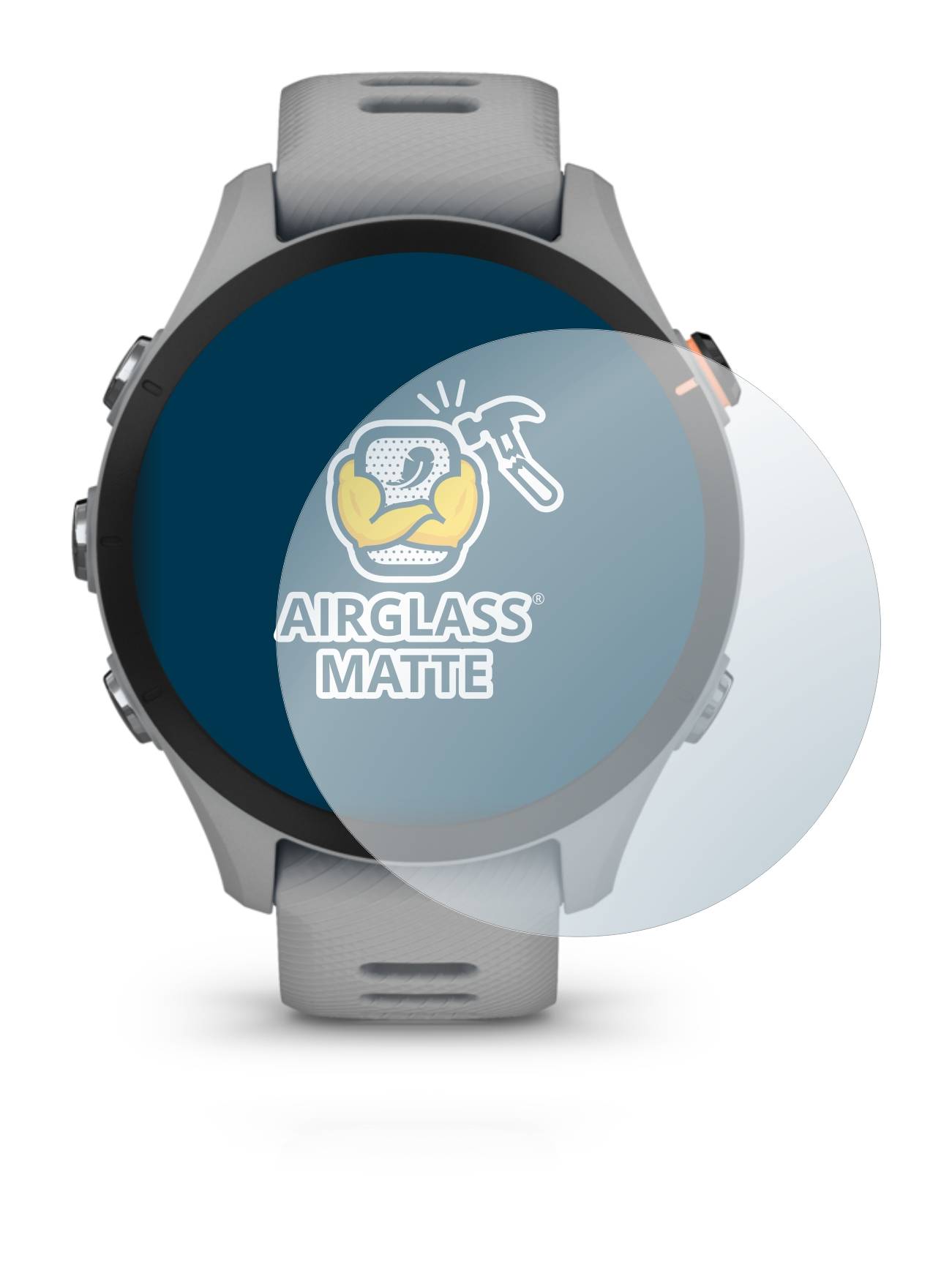 BROTECT AirGlass Matt Glas Panzer Folie für Garmin Forerunner 255S Music