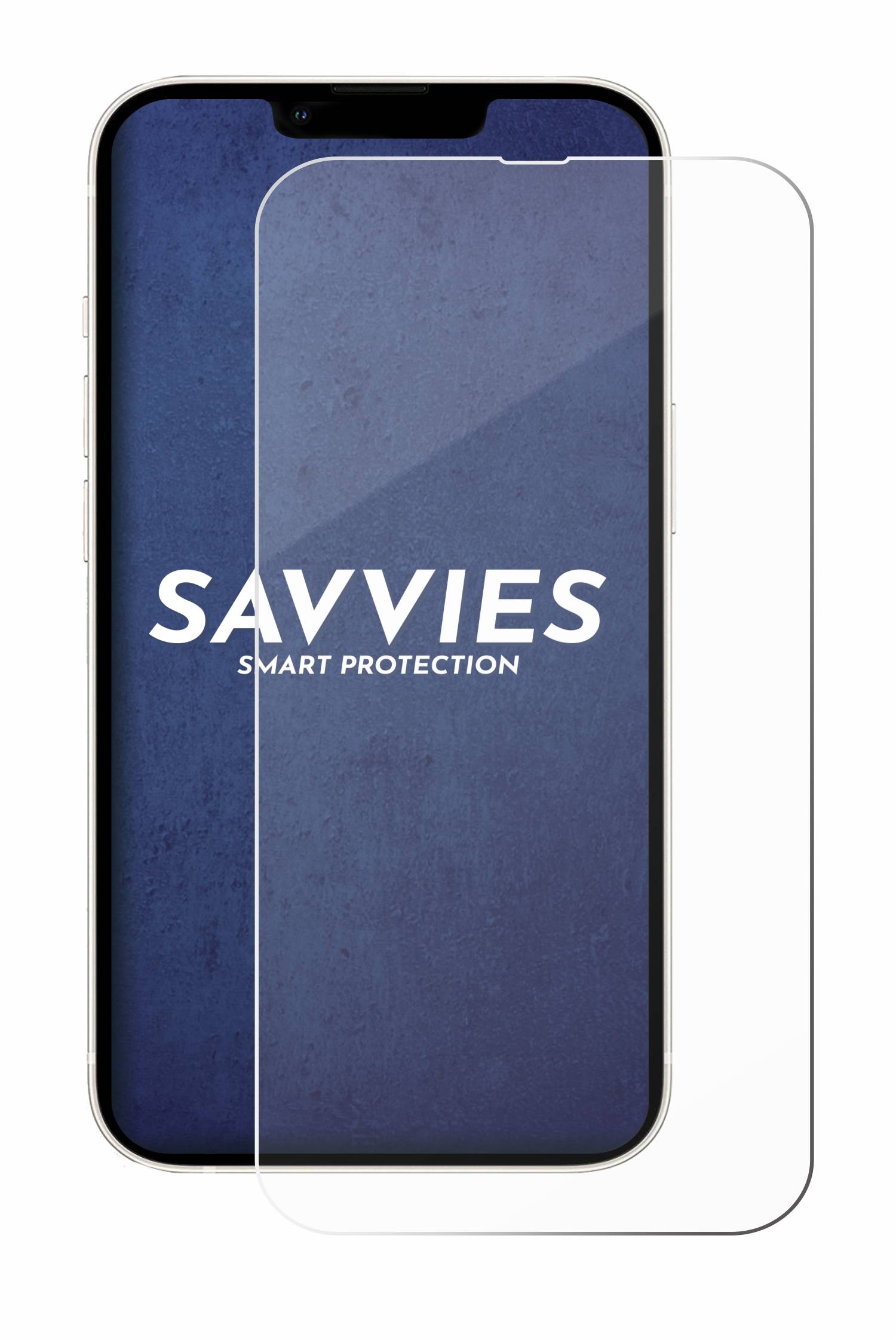 Savvies Clear Schutzglas für Apple iPhone 13