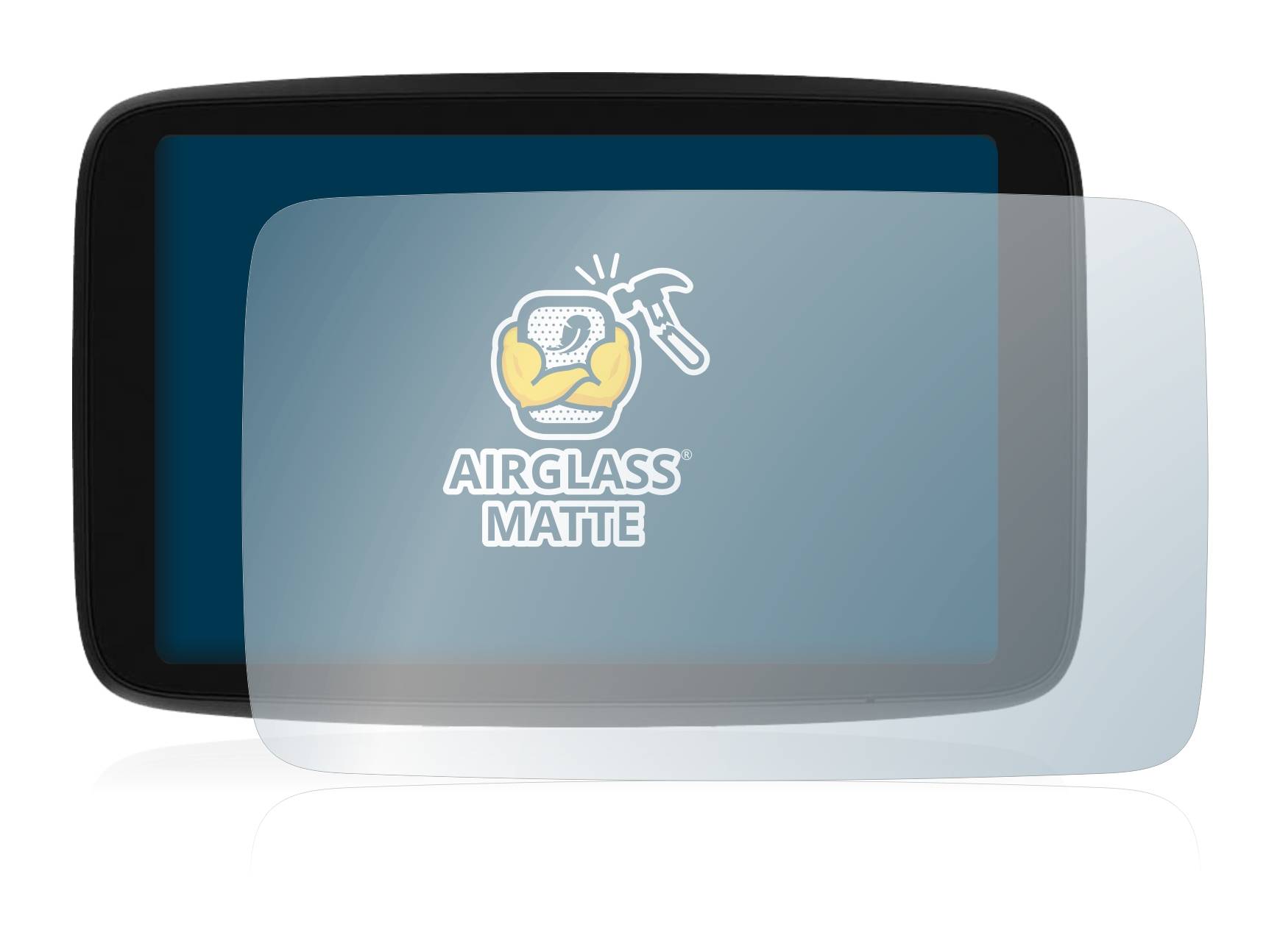 BROTECT AirGlass Flexible Schutz Glas Folie für TomTom GO Camper Max Matt Entspiegelt