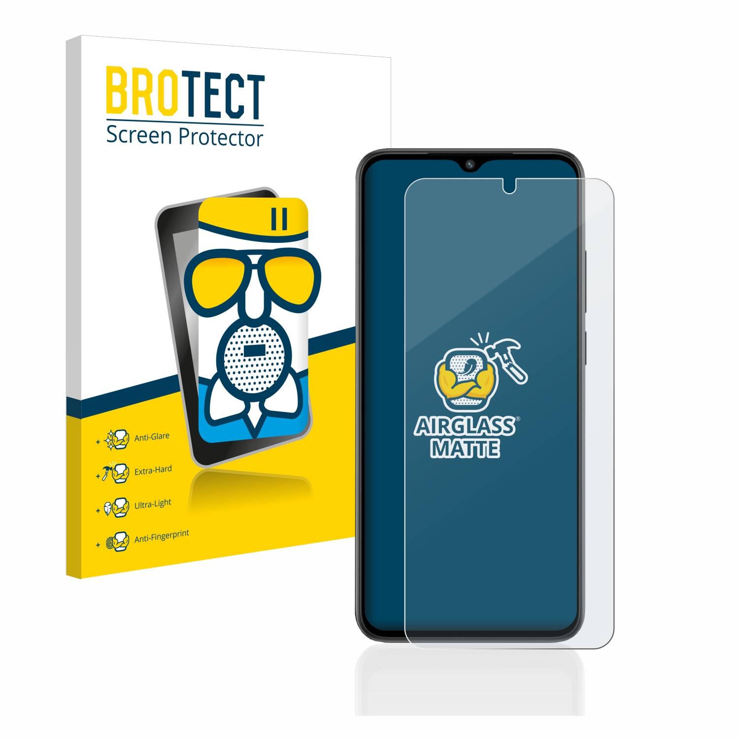 BROTECT AirGlass Matt Glas Schutz Folie für Xiaomi Redmi A2