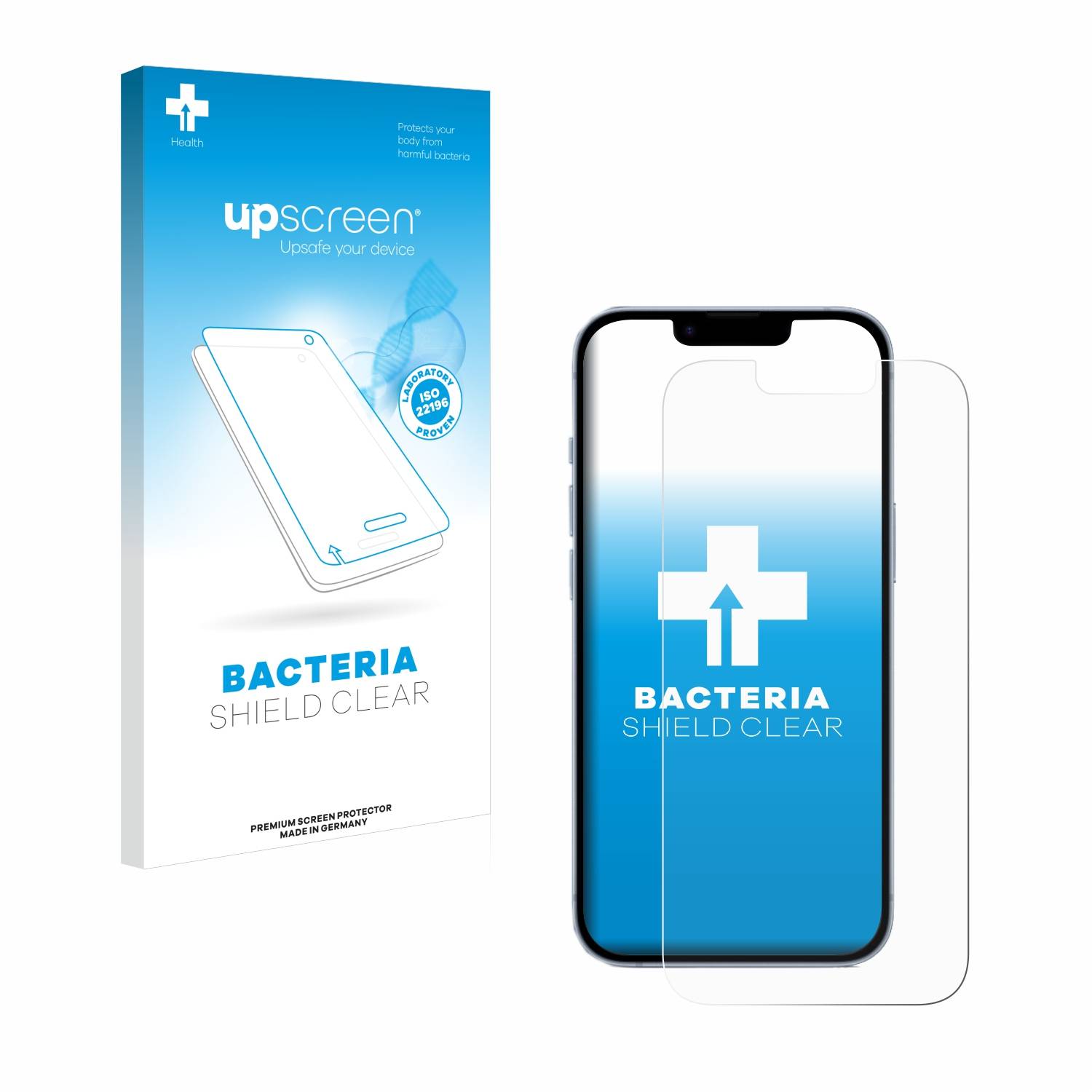 upscreen Bacteria Shield Schutzfolie für Apple iPhone 14 - Antibakteriell