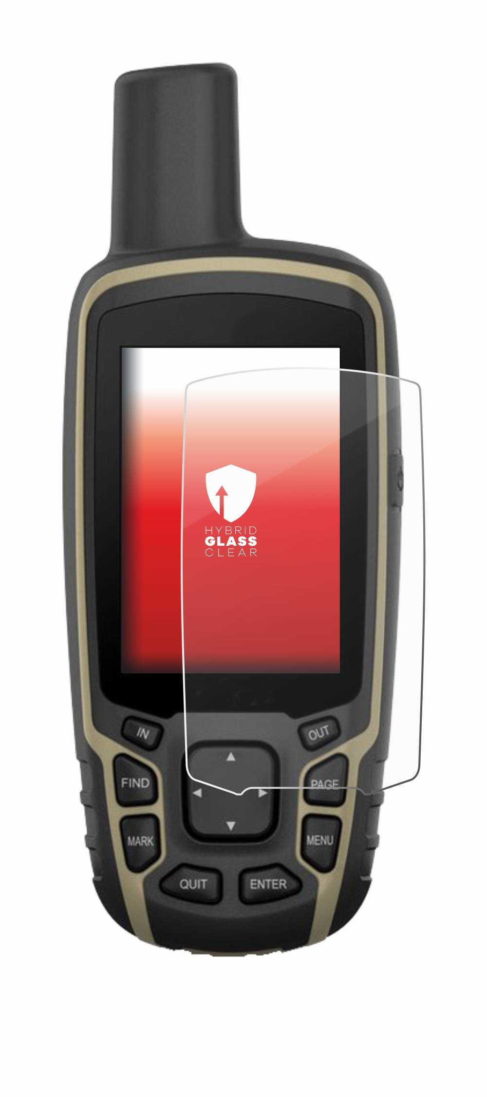 upscreen Flexible Schutz Glas Folie für Garmin GPSMAP 65s Schutzglas 9H Hybridglas Klar