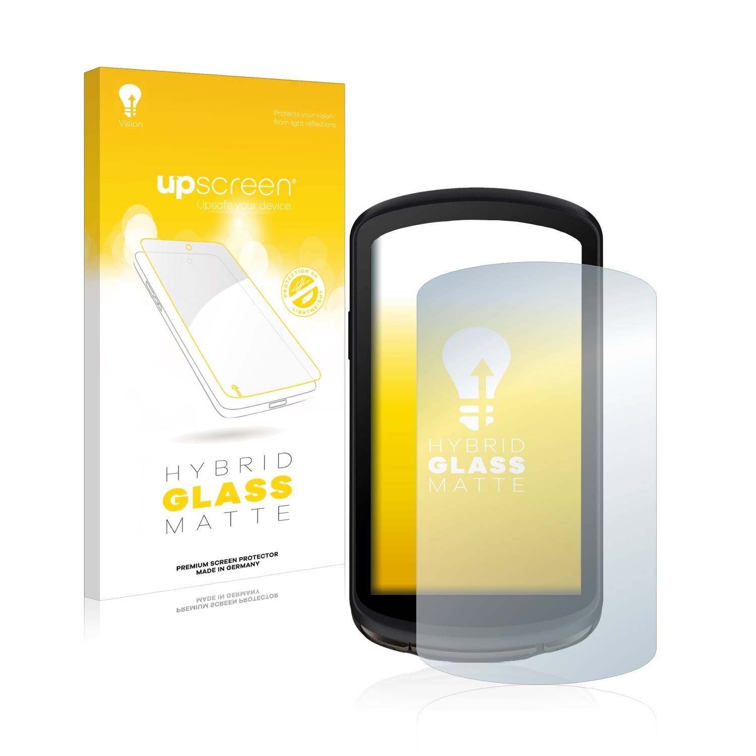 upscreen Flexible Schutz Glas Folie für Garmin Edge 1040 Solar Schutzglas 9H Hybridglas Matt Entspiegelt