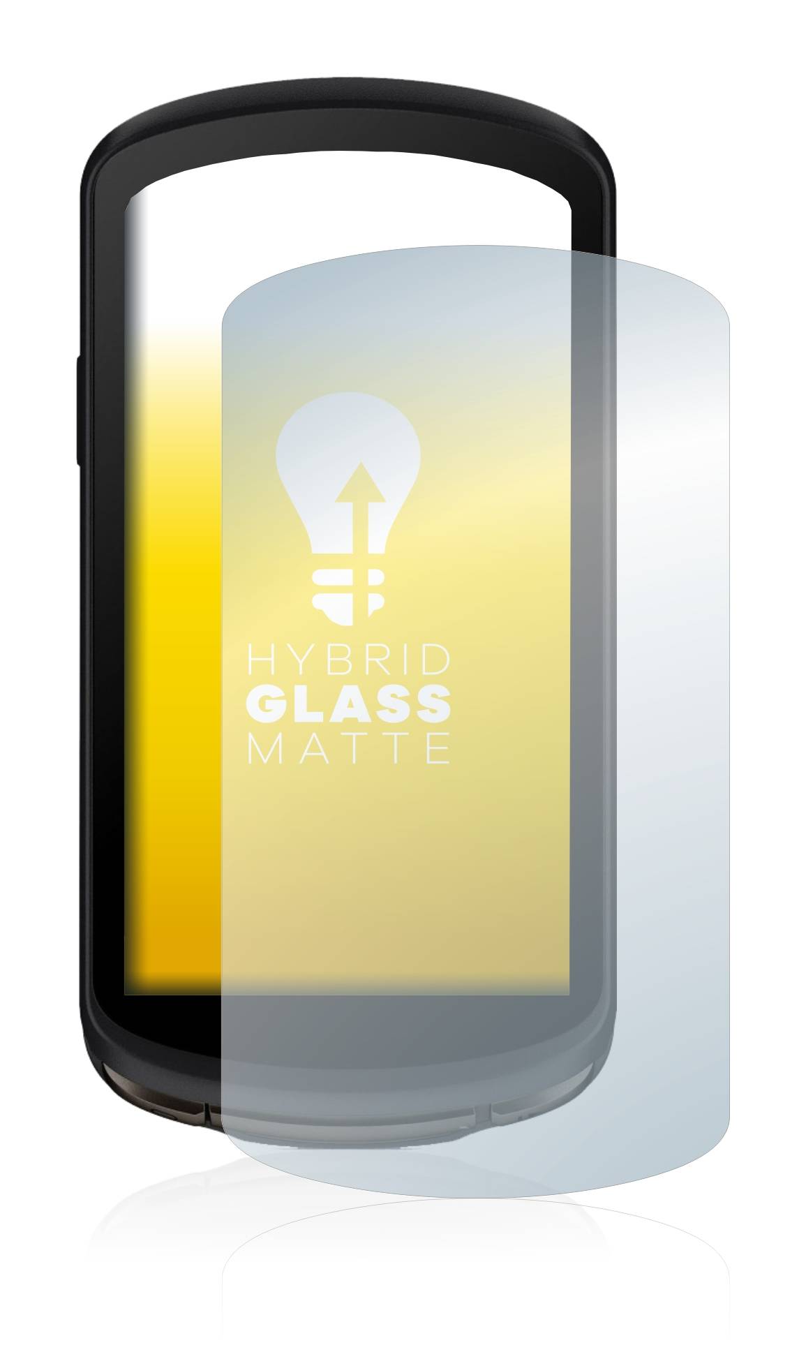 upscreen Flexible Schutz Glas Folie für Garmin Edge 1040 Solar Schutzglas 9H Hybridglas Matt Entspiegelt