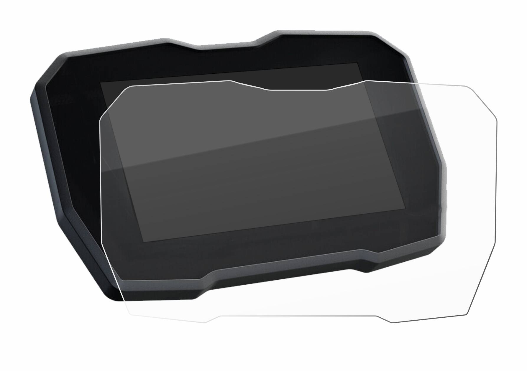 upscreen Hybrid Glas Panzer-Folie für Ducati Streetfighter V4 2020 Tachoanzeige