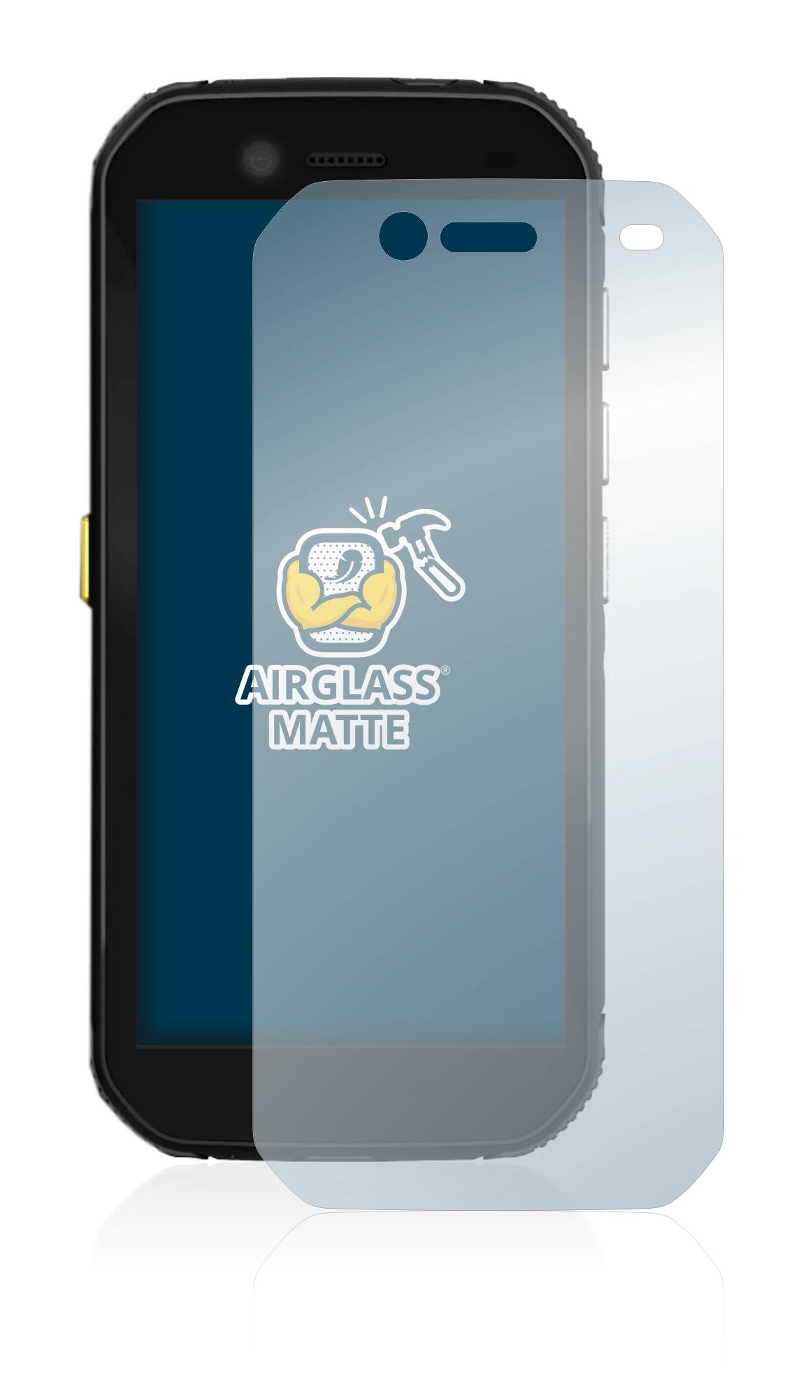 BROTECT AirGlass Matt Glas Schutz Folie für Caterpillar Cat S42