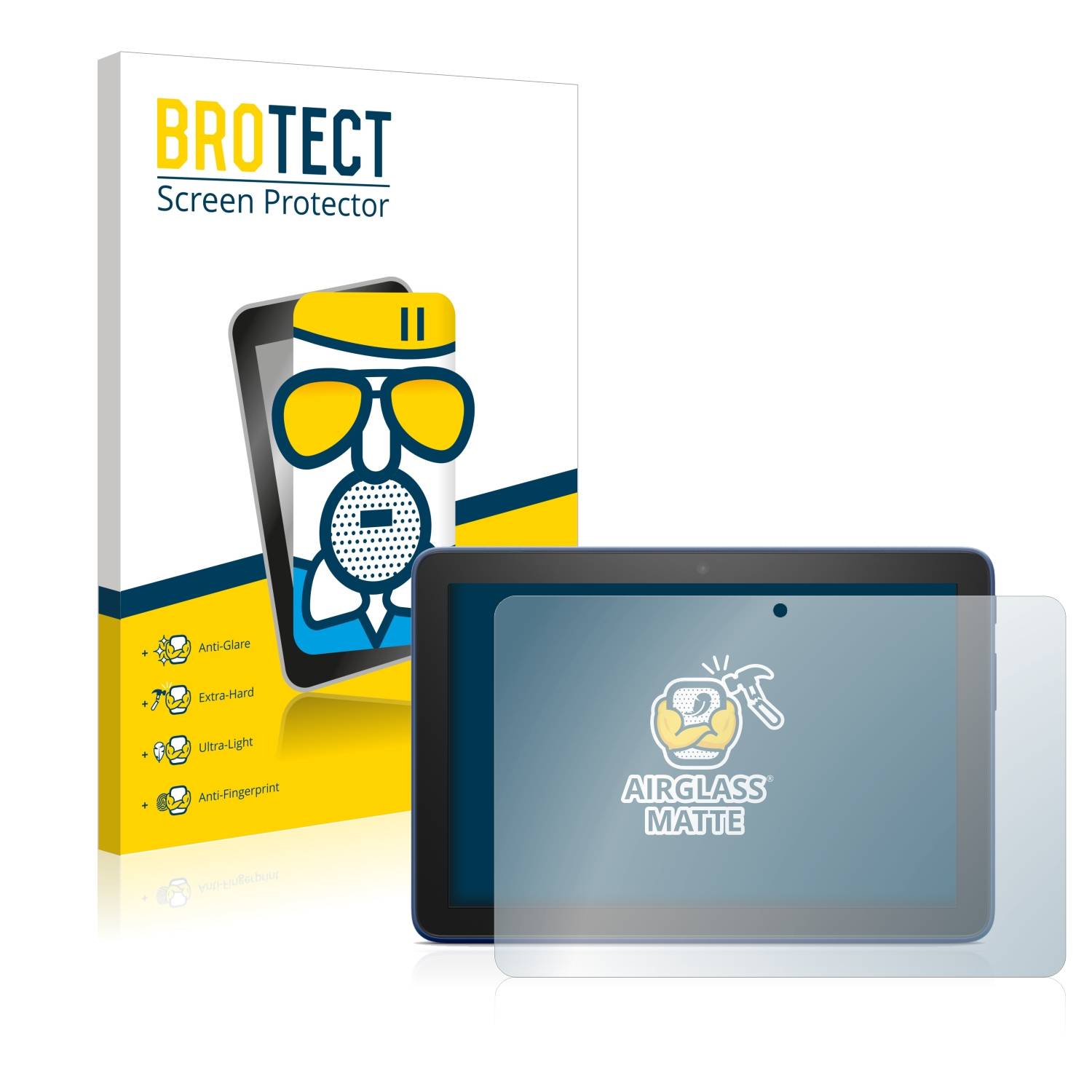 BROTECT AirGlass Matt Glas Schutz Folie für Amazon Fire HD 8 Plus 2022