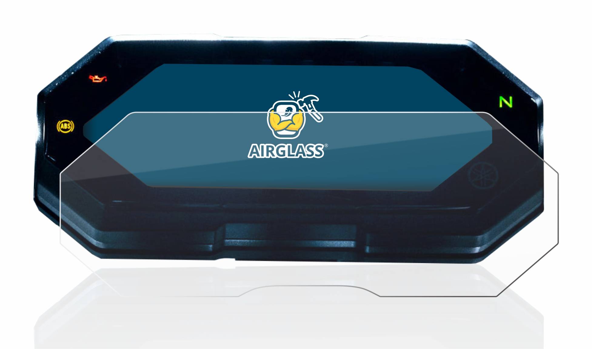 BROTECT AirGlass Flexible Schutz Glas Folie für Yamaha MT-07 2021 Klar Transparent