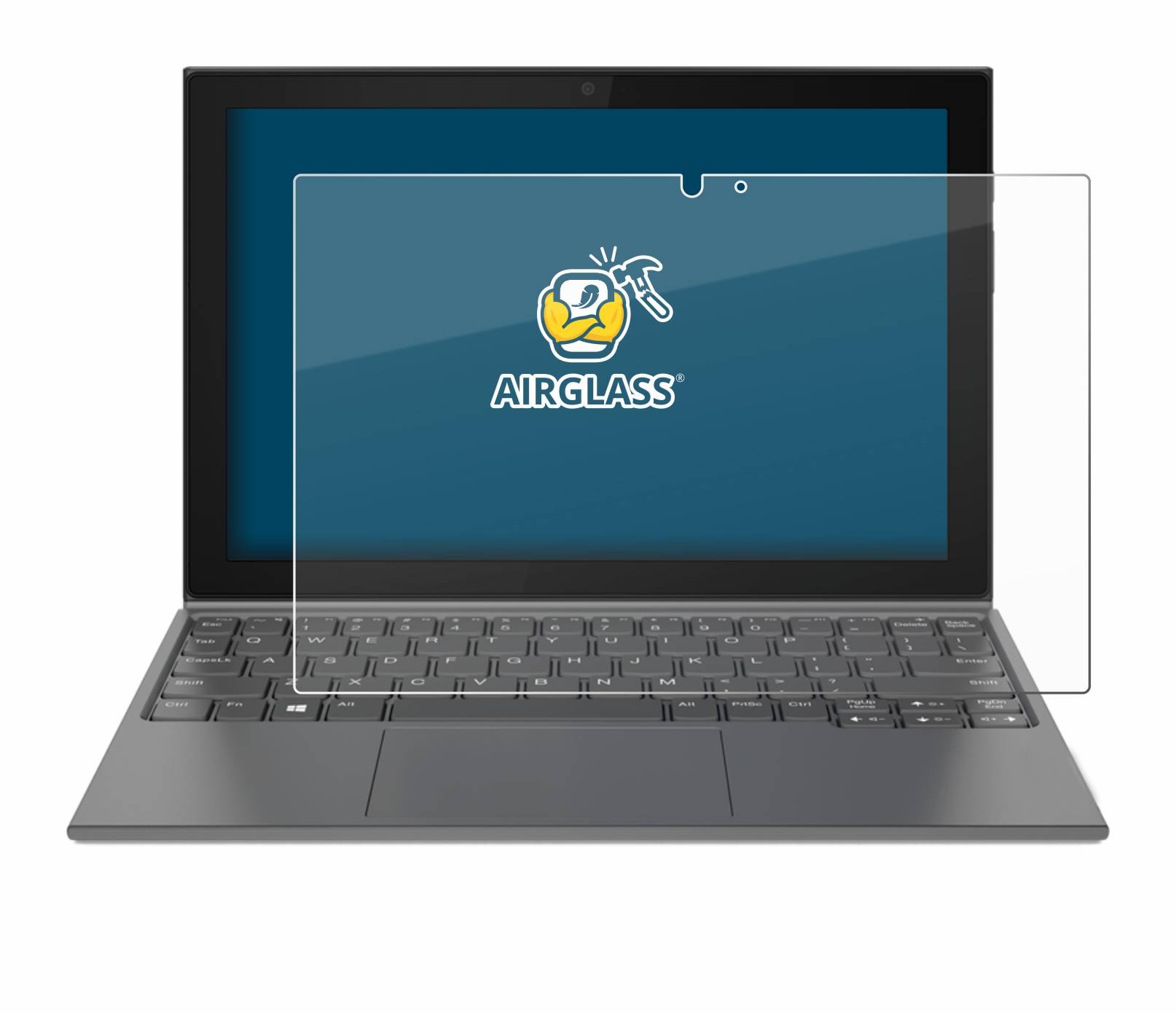BROTECT AirGlass Flexible Schutz Glas Folie für Lenovo IdeaPad Duet 3 10IGL5-LTE Klar Transparent