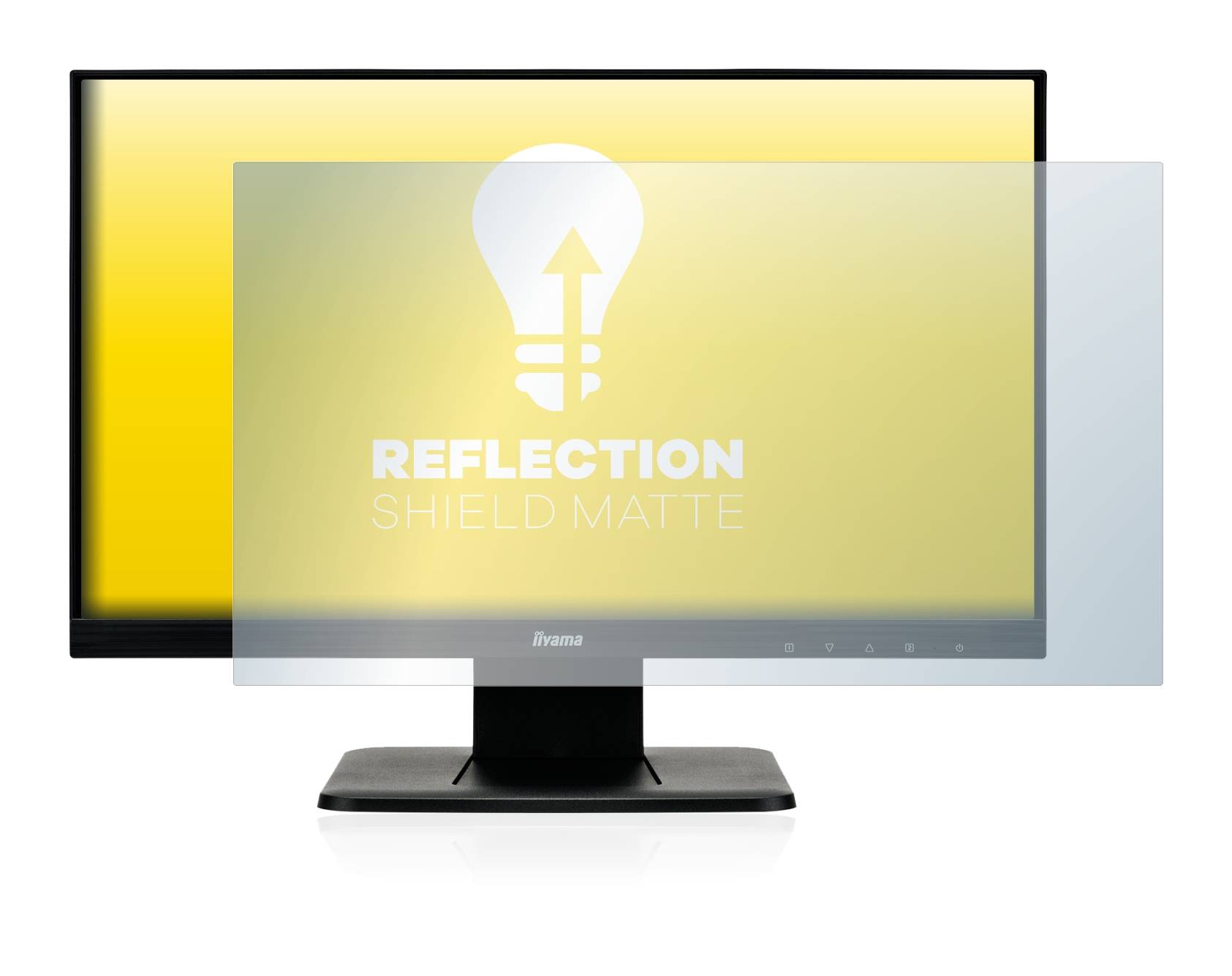 upscreen Reflection Shield Matt Schutzfolie für Iiyama ProLite T2252MSC-B1