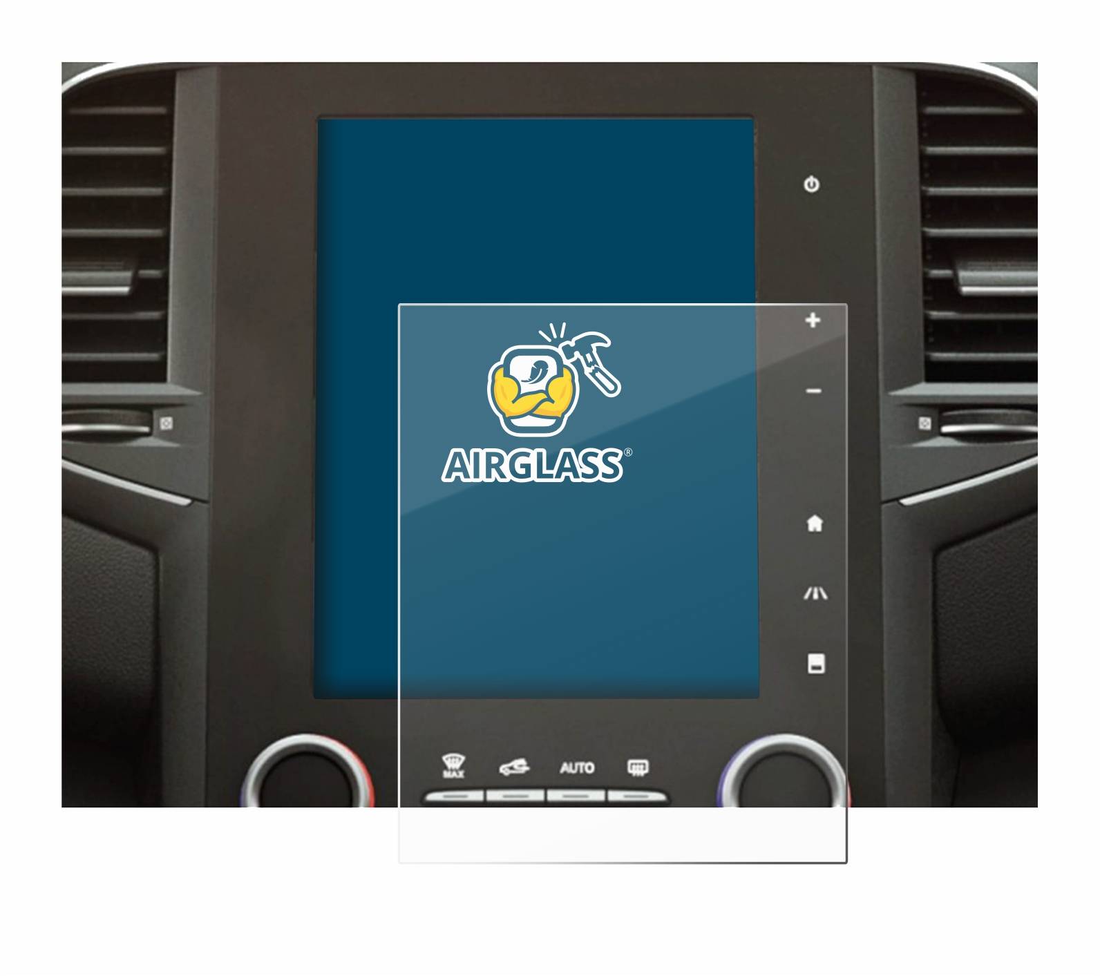 BROTECT AirGlass Glas Schutz-Folie für Renault Megane 4 2021 Easy Link 9.3 - Schutzglas