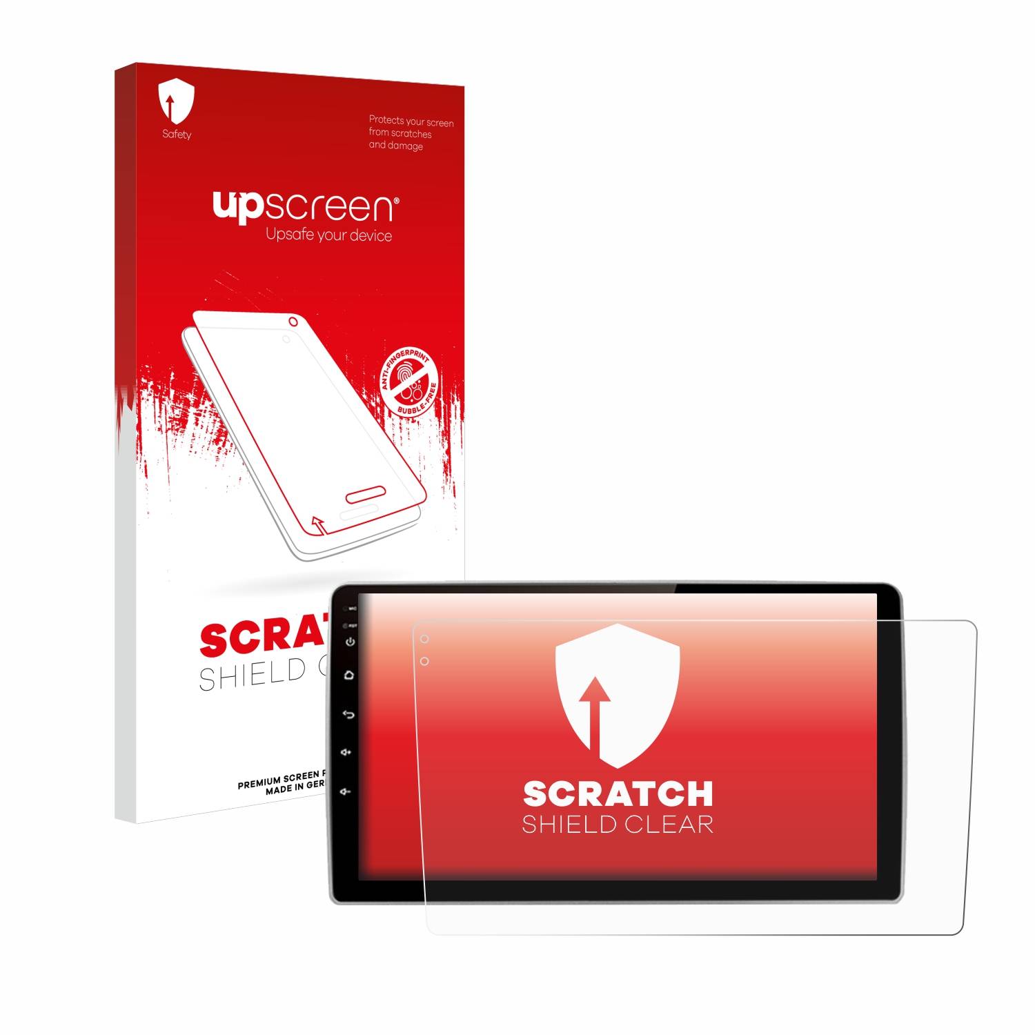 upscreen Schutzfolie für Junsun V1 pro 9" Kratzschutz Anti-Fingerprint Klar