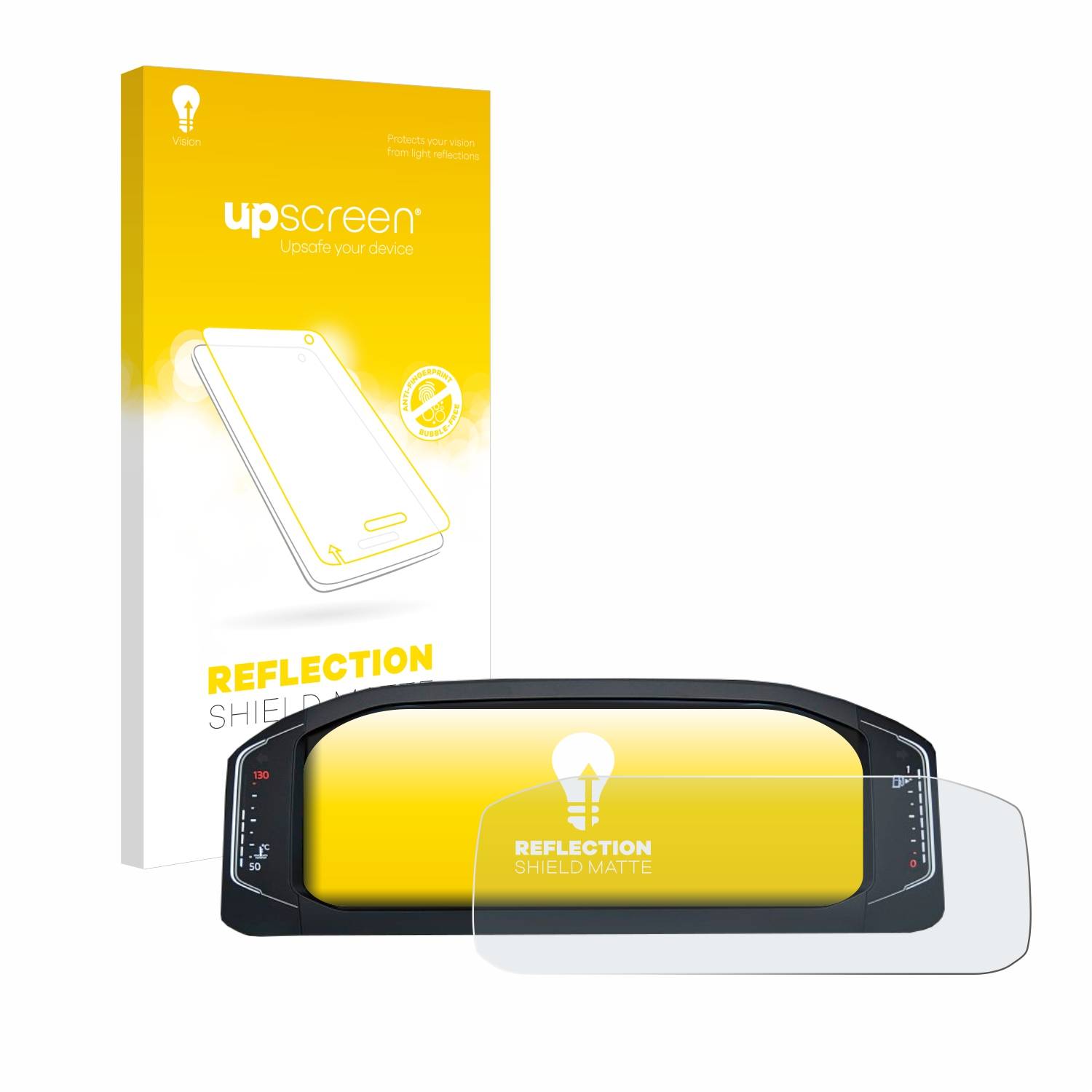 upscreen Reflection Shield Matt Schutzfolie für Volkswagen Active Info Display T-Roc