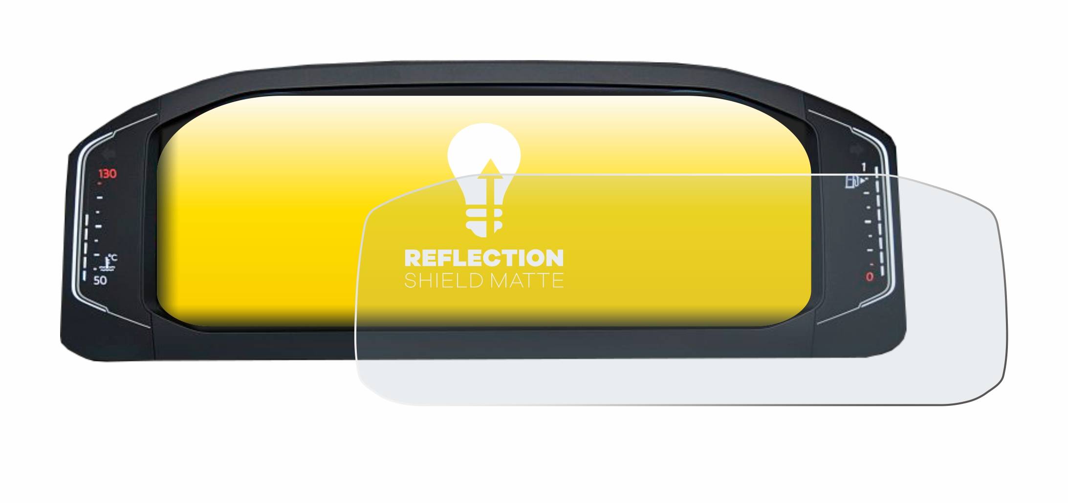 upscreen Reflection Shield Matt Schutzfolie für Volkswagen Active Info Display T-Roc