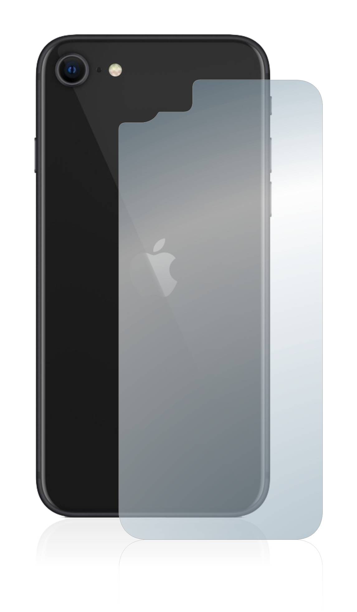 BROTECT AirGlass Glas Panzer-Folie für Apple iPhone SE 2 2020 (Rückseite) - Schutzglas