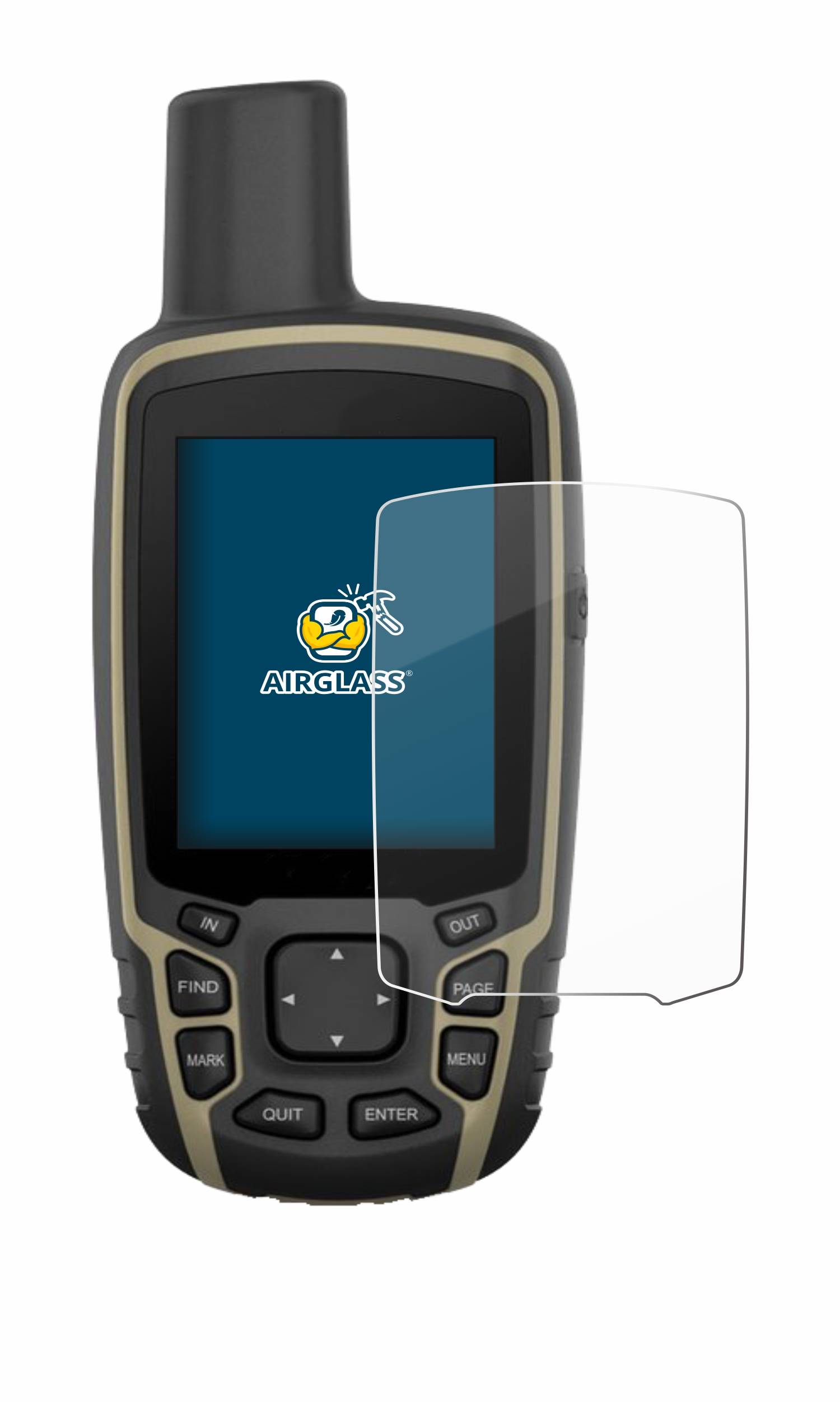 BROTECT AirGlass Flexible Schutz Glas Folie für Garmin GPSMAP 65 Klar Transparent