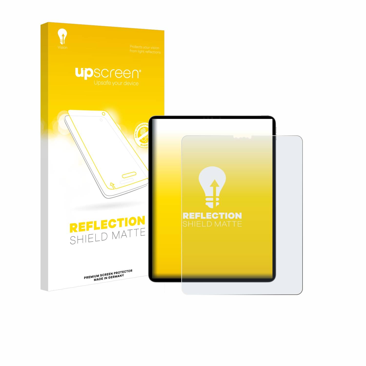 upscreen Reflection Shield Matt Schutzfolie für Apple iPad Pro 12.9 2022 (6. Gen.)