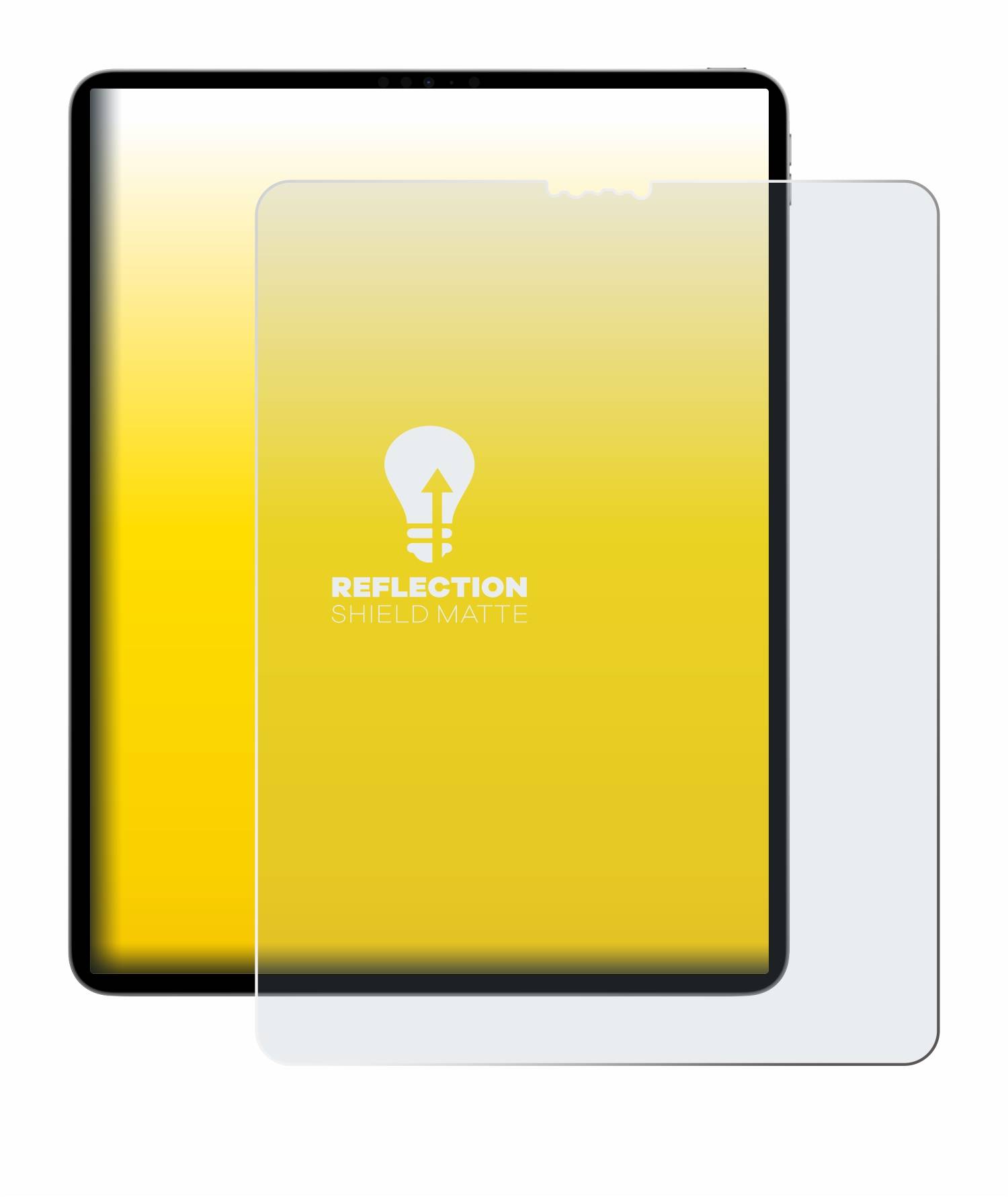 upscreen Reflection Shield Matt Schutzfolie für Apple iPad Pro 12.9 2022 (6. Gen.)